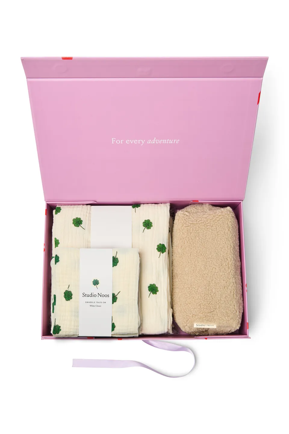 Studio Noos Newborn Essentials Geschenkset Ecru mit Mulltüchern
