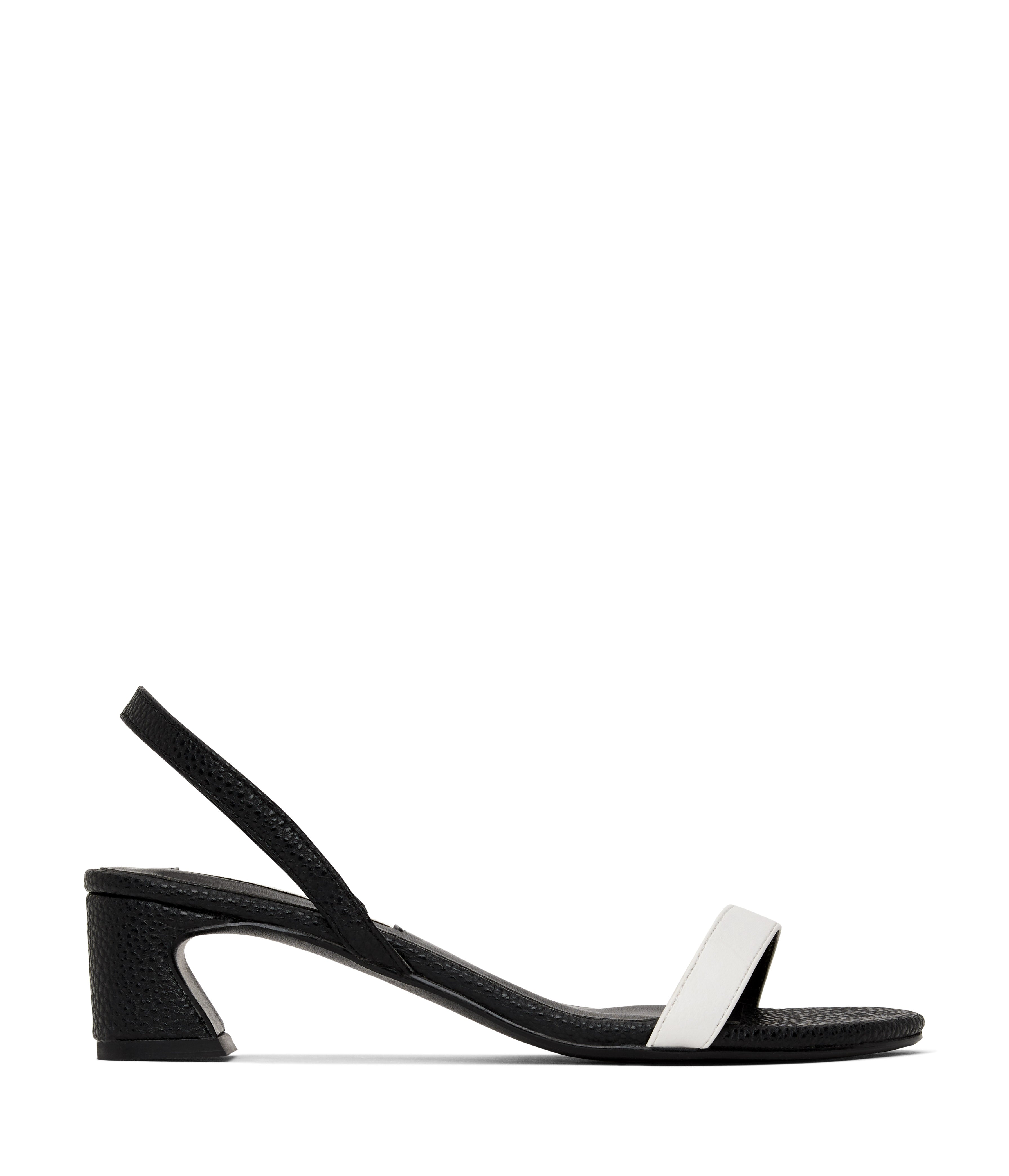 Matt & Nat Pepita Sandale Schwarz 38 Absatz vegan