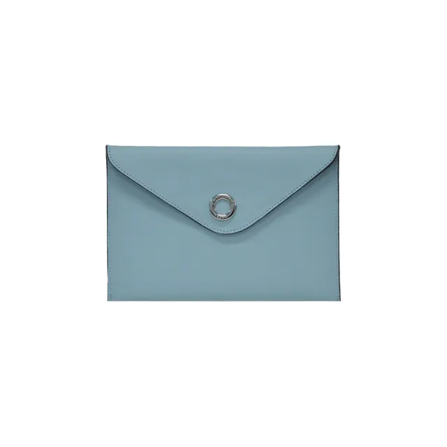 Lamarthe Glamour Clutch Blau Rindsleder