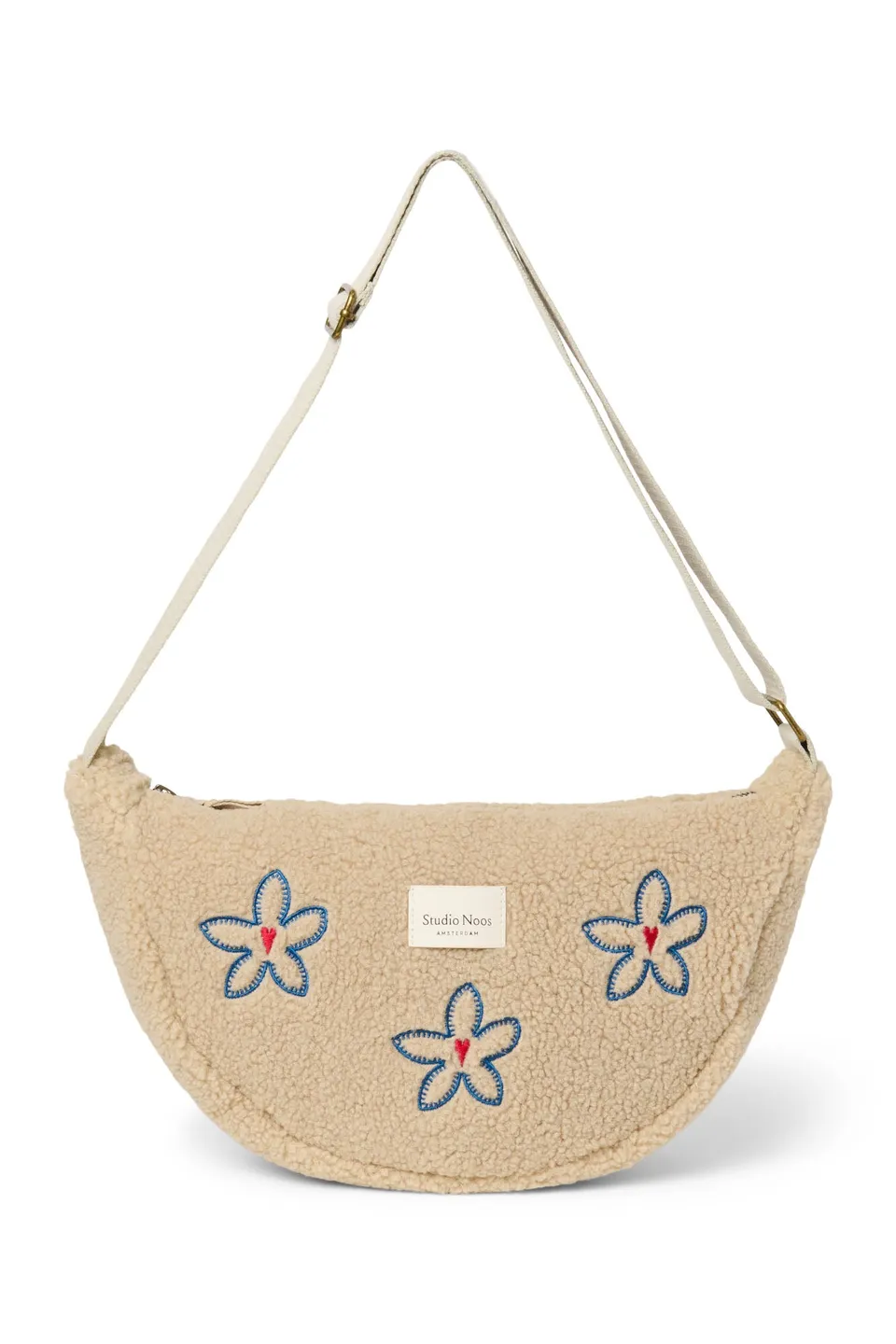 Studio Noos Teddy Bauchtasche Ecru Flower Heart