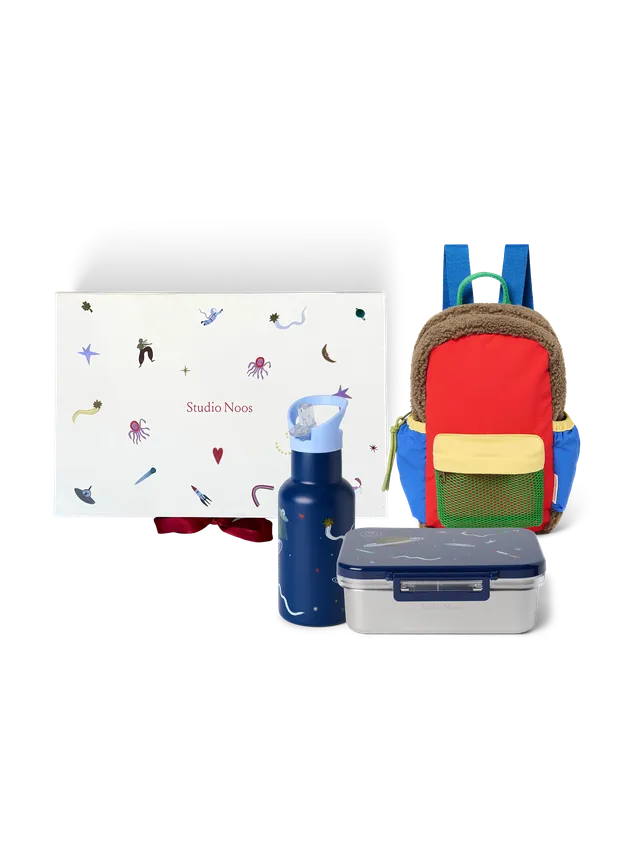 Studio Noos Back to School Geschenkset Blau 350ml Edelstahl