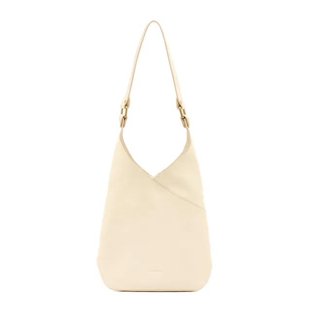 Il Bisonte Malibu Schultertasche Vollleder Latte
