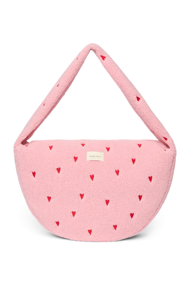 Studio Noos Teddy Cross Body Bag Umhängetasche Hellrosa Hearts