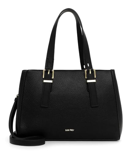 SURI FREY SFY Maggy Cityshopper L Shopper Schwarz genarbt