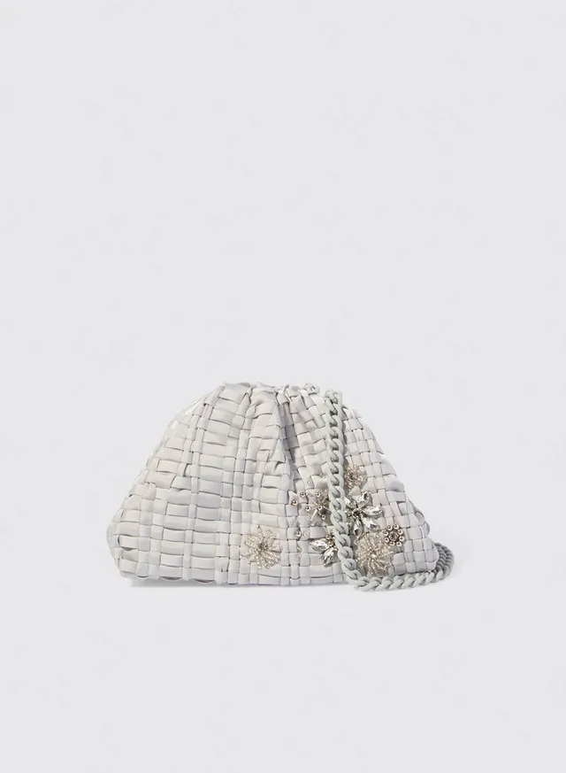 Maria la Rosa Precious WBS25.4 Mini Clutch Ghiaccio