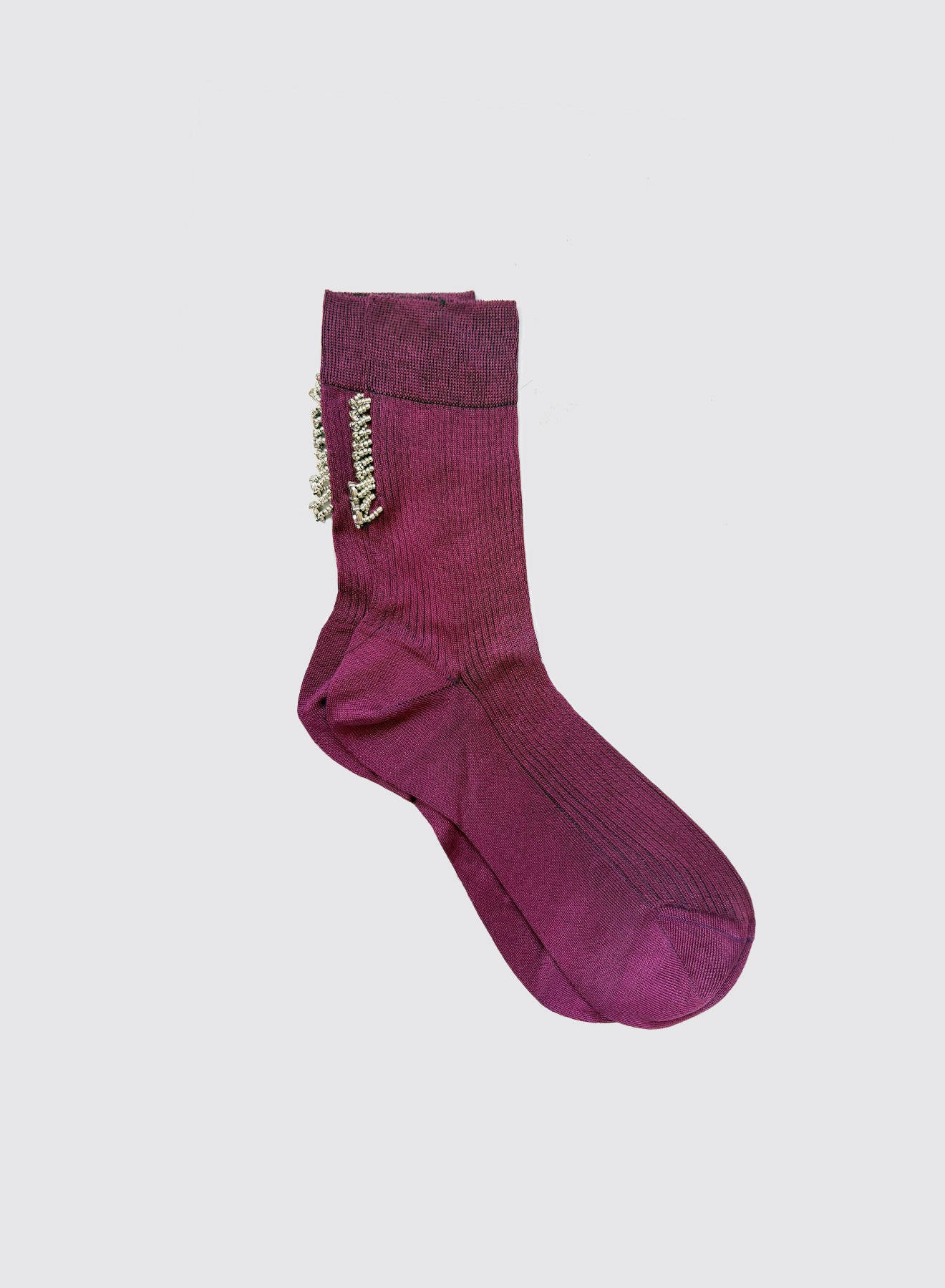 Maria la Rosa Marrakech Socken Dark Grey Seide Schmuck