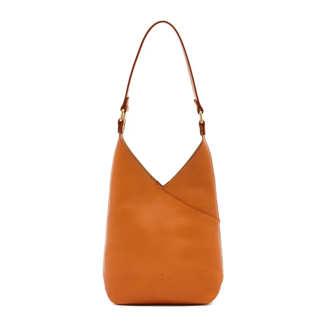 Il Bisonte Malibu Schultertasche Karamell Vollleder