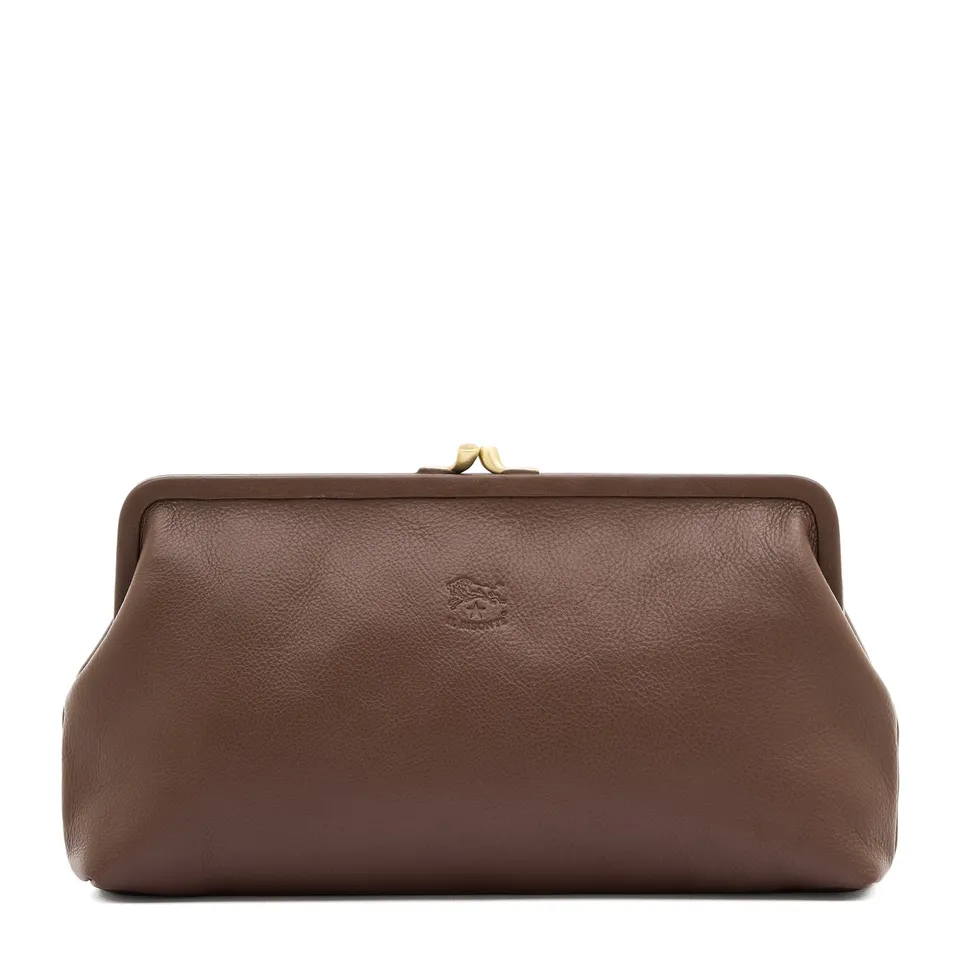 Il Bisonte Manuela Clutch Tabakbraun Vollleder