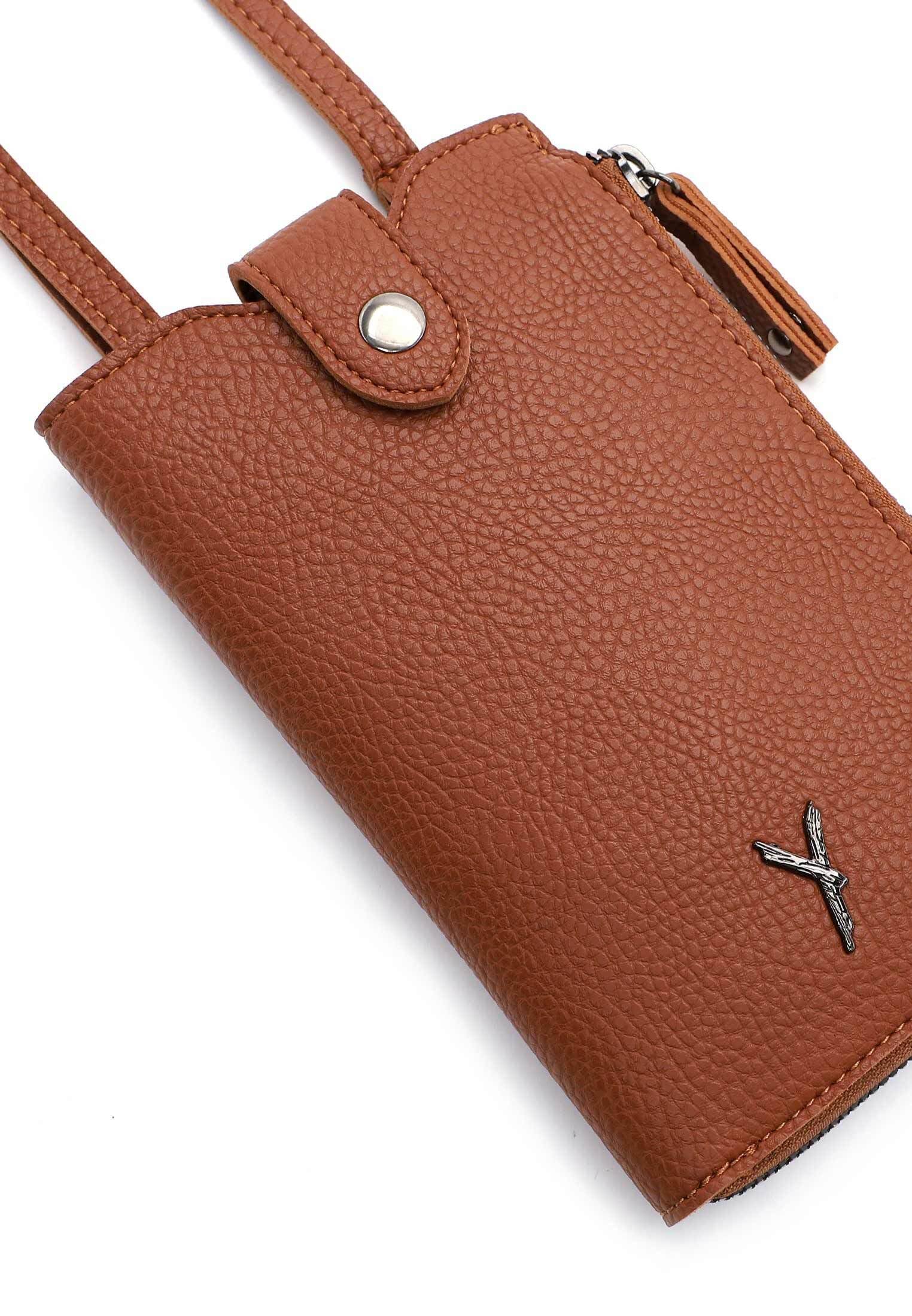 SURI FREY Gitty Smartphonebag Handytasche Darkcognac Polyester