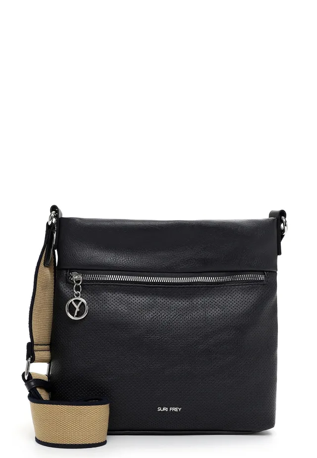 SURI FREY Patsy Crossover Bag Umhängetasche Blue Perforation