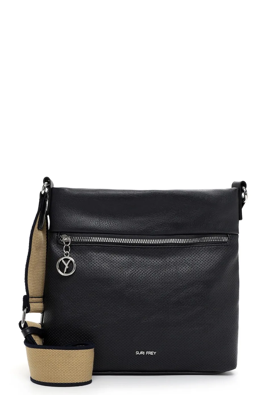 SURI FREY Patsy Crossover Bag Umhängetasche Blue Perforation
