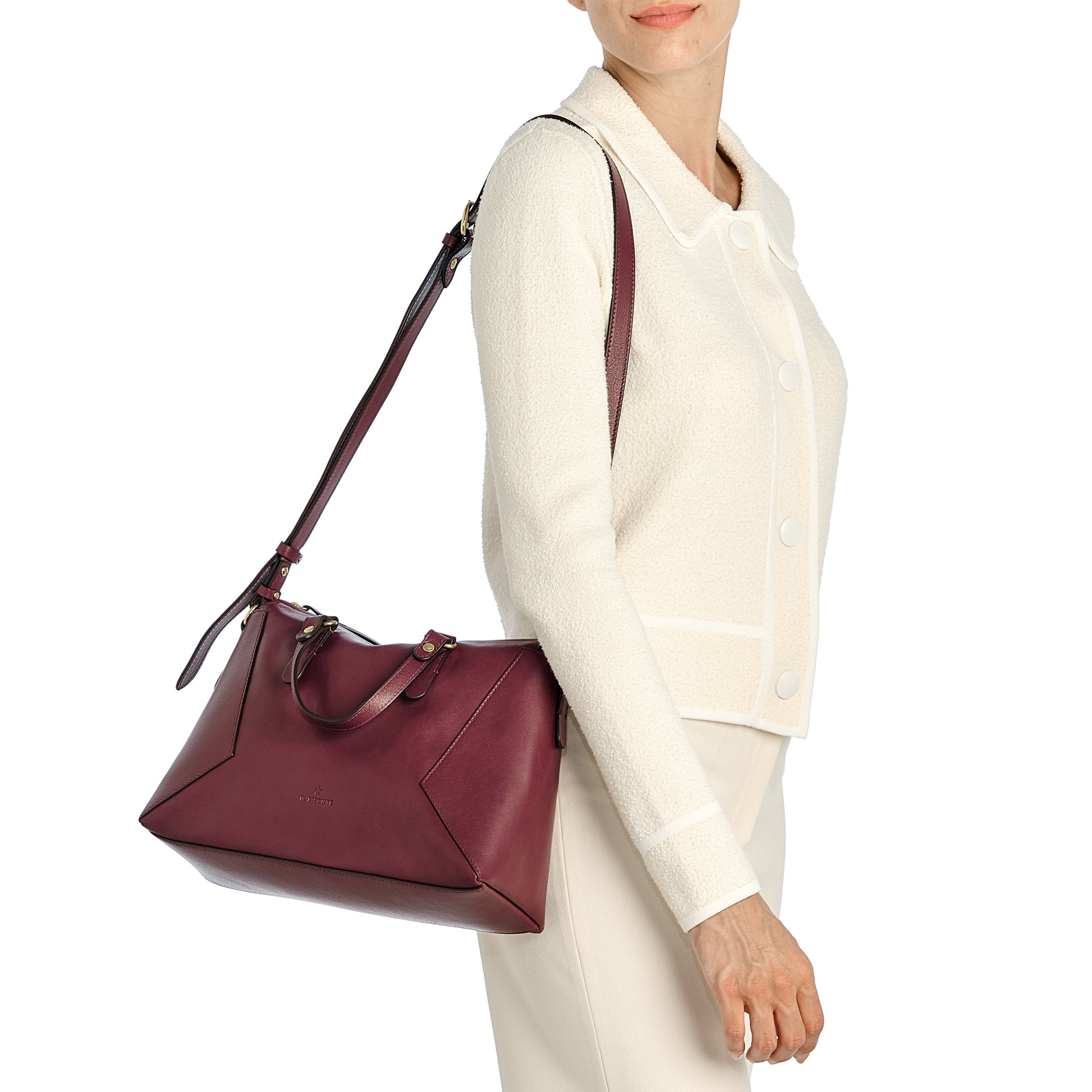 Il Bisonte Storia Boston Handtasche Vollleder Damen