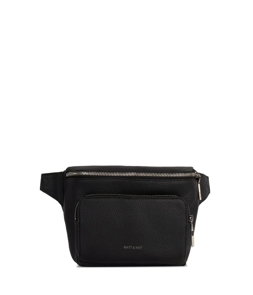 Matt & Nat Grain Kora Gürteltasche Schwarz vegan