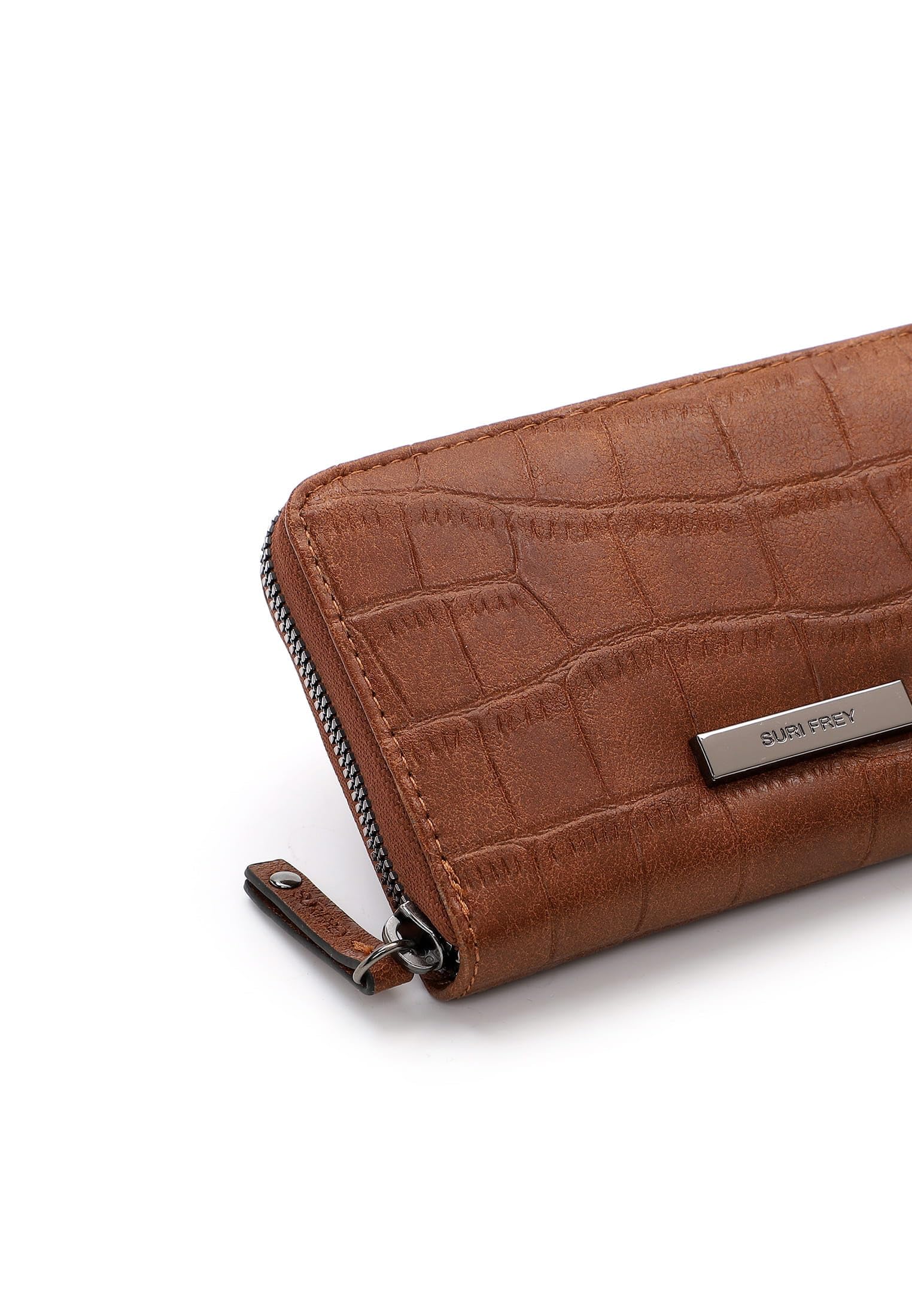 SURI FREY SFY Hadley Zip Around Wallet Geldbörse Cognac