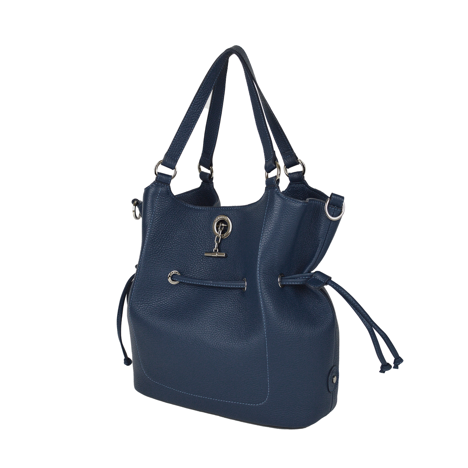 Lamarthe Paris M Handtasche Navy Vollleder