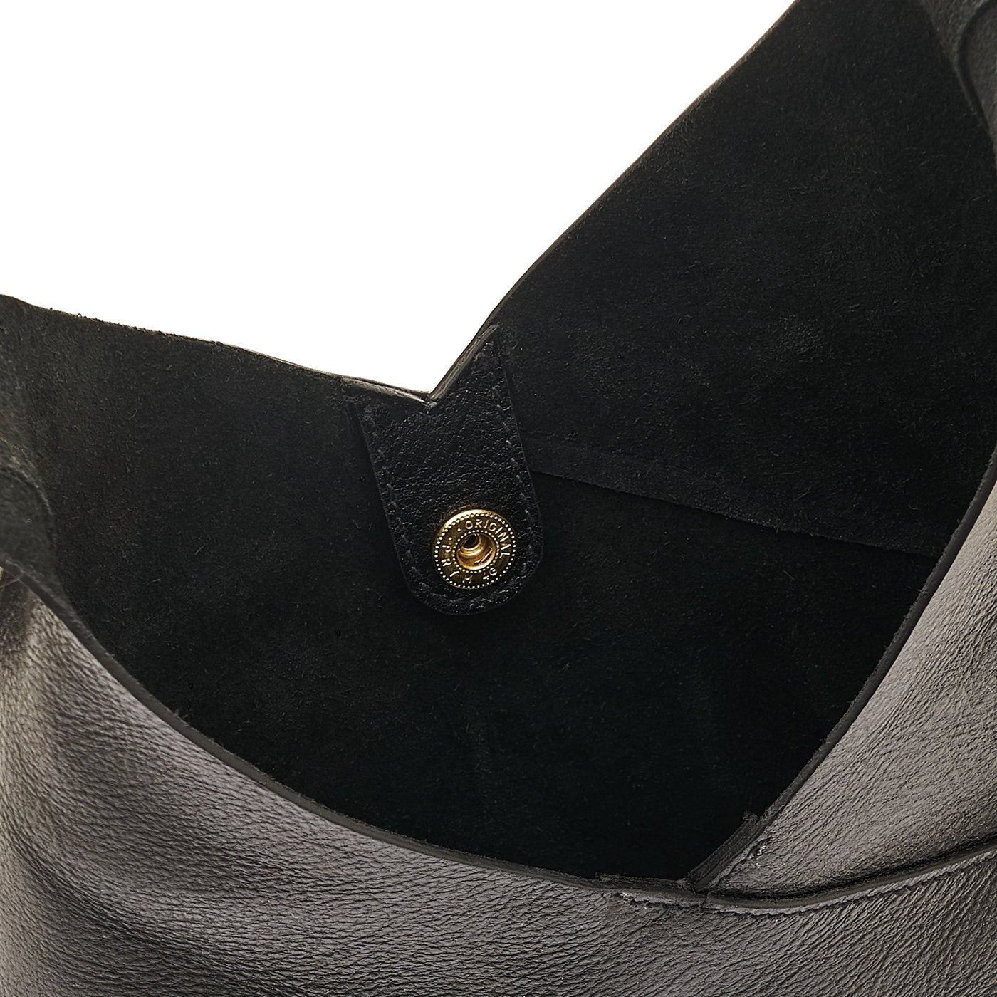 Il Bisonte Malibu Schultertasche Schwarz Vollleder