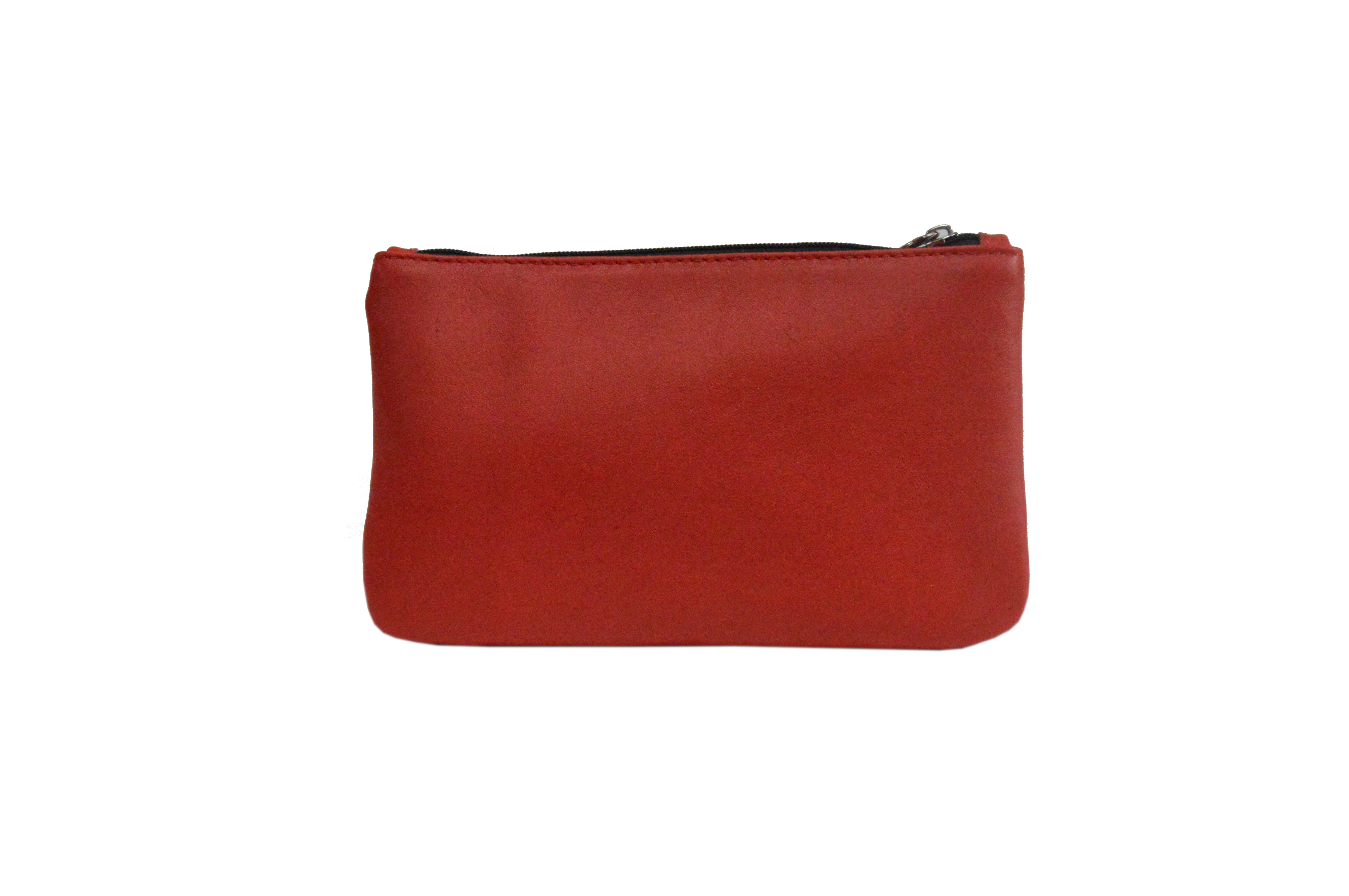 Lamarthe Rive RIV102 Pochette Rot Vollleder Reissverschluss