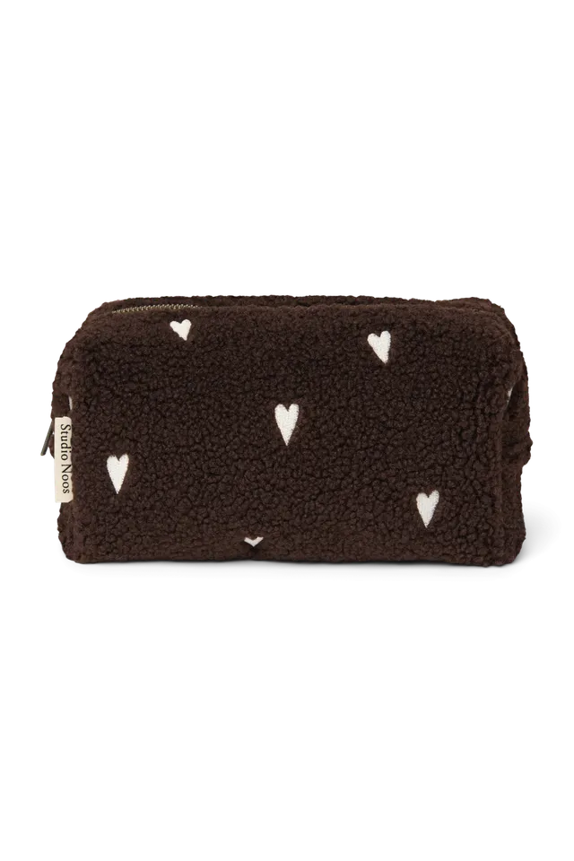 Studio Noos Teddy Pouch Täschchen Chocolate Hearts