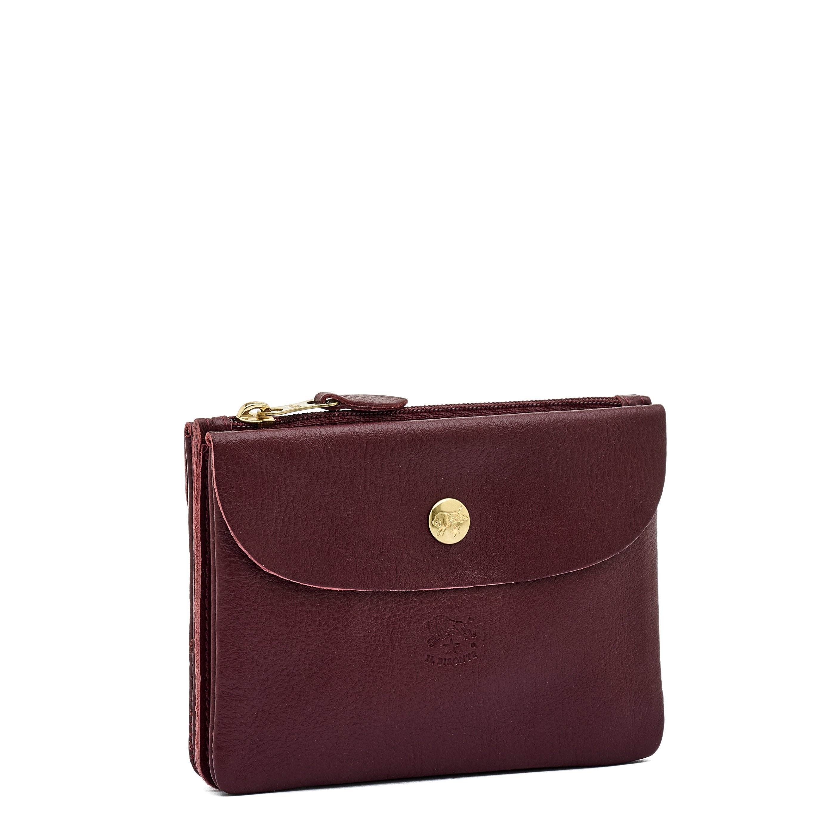 Il Bisonte Bustina Clutch Vollleder amarena 3 Fächer