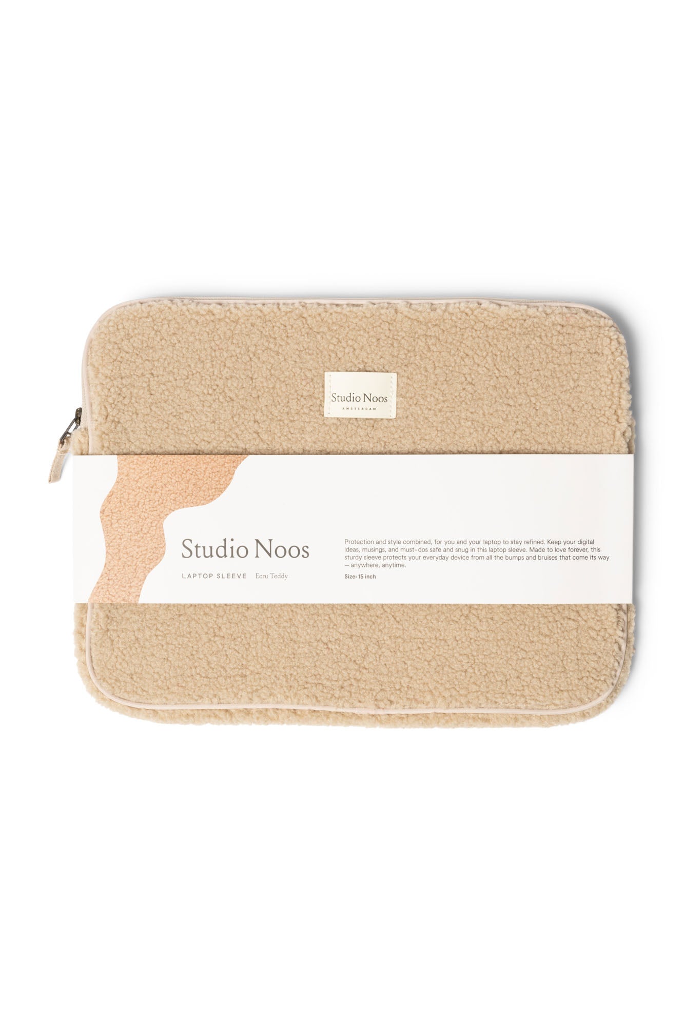 Studio Noos Teddy Laptoptasche 15 Zoll Ecru Hülle
