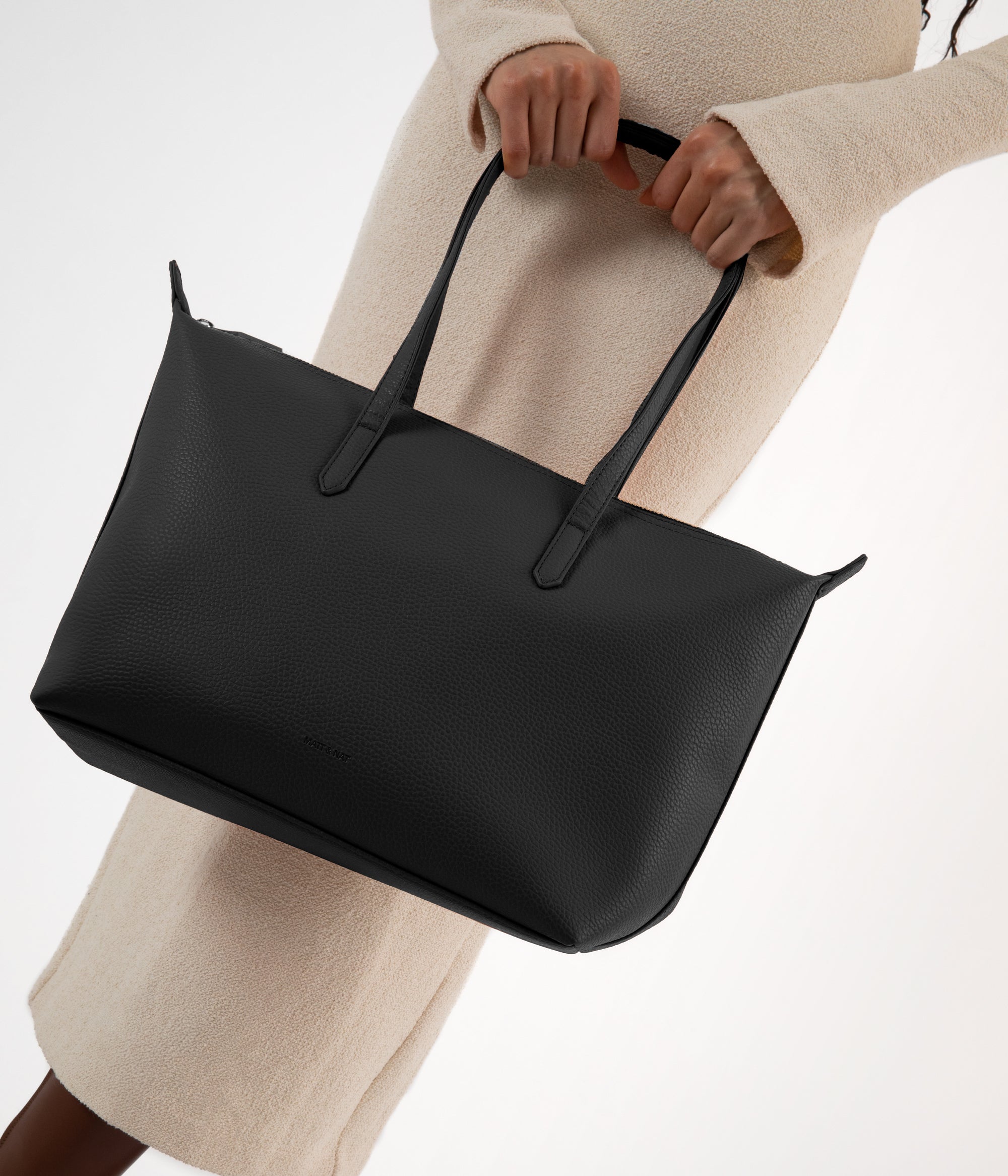 Matt & Nat Purity ABBI Shopper Schwarz Reissverschluss