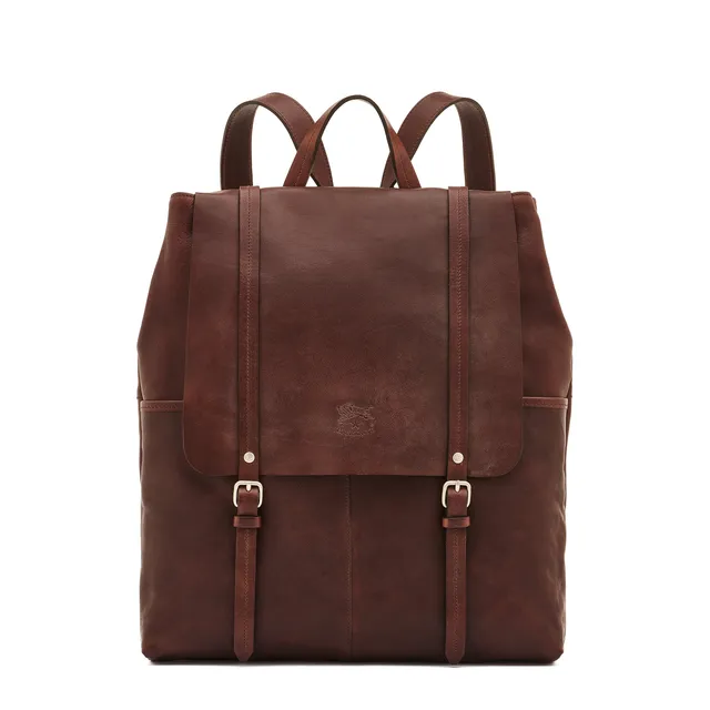 Il Bisonte Trappola Rucksack Caffè Vollleder Herren