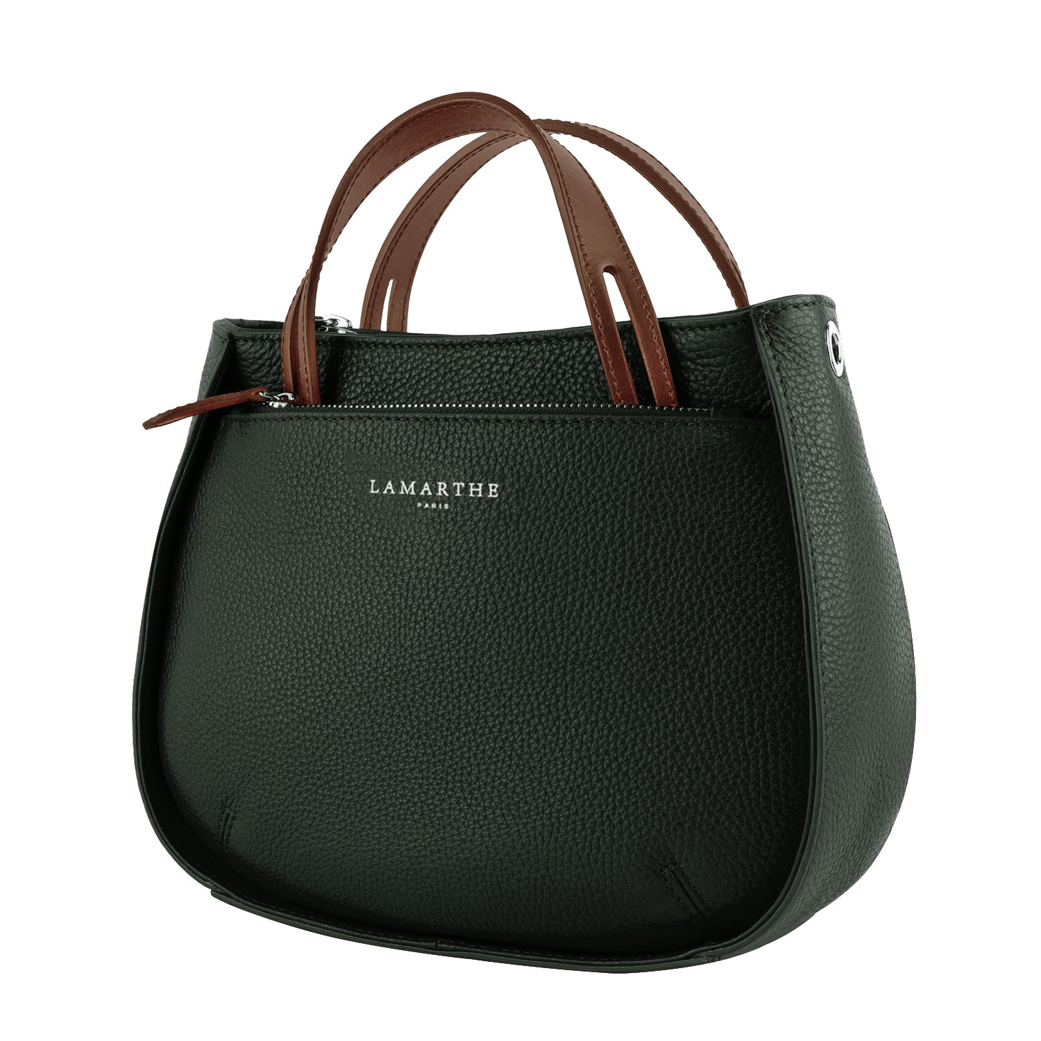 Lamarthe Fidèle S Handtasche Khaki Vollleder