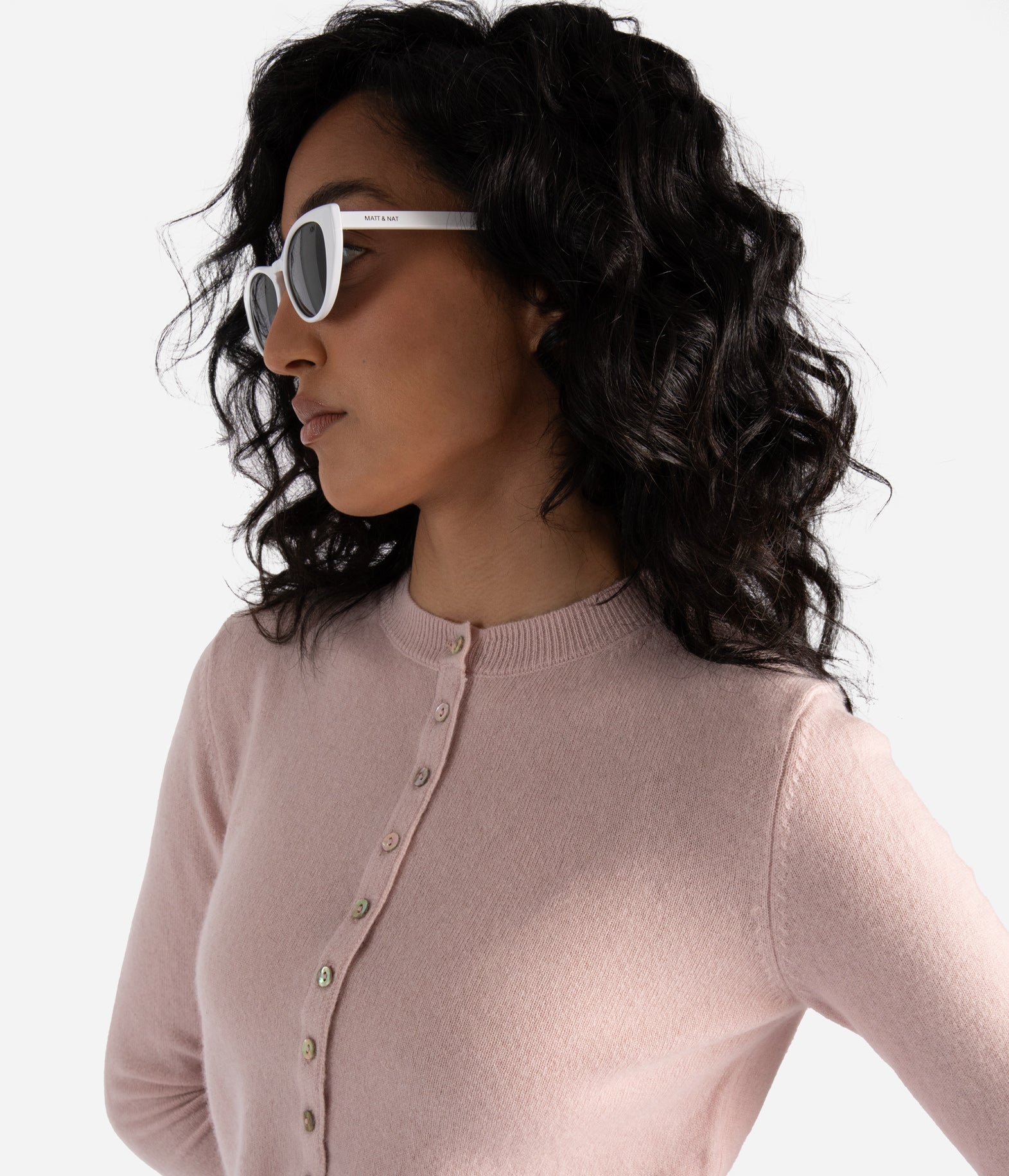 Matt & Nat Amara-2 Cat-Eye Sonnenbrille Schwarz Polarisiert