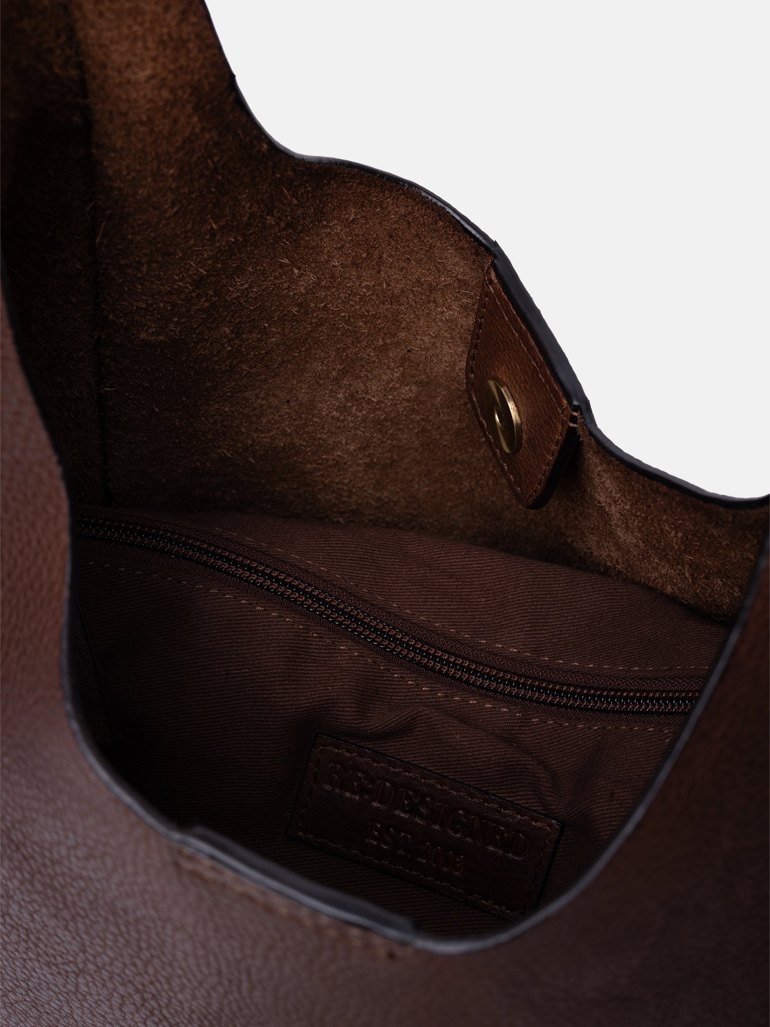 RE:DESIGNED Siv Small Schultertasche Braun Rindsleder