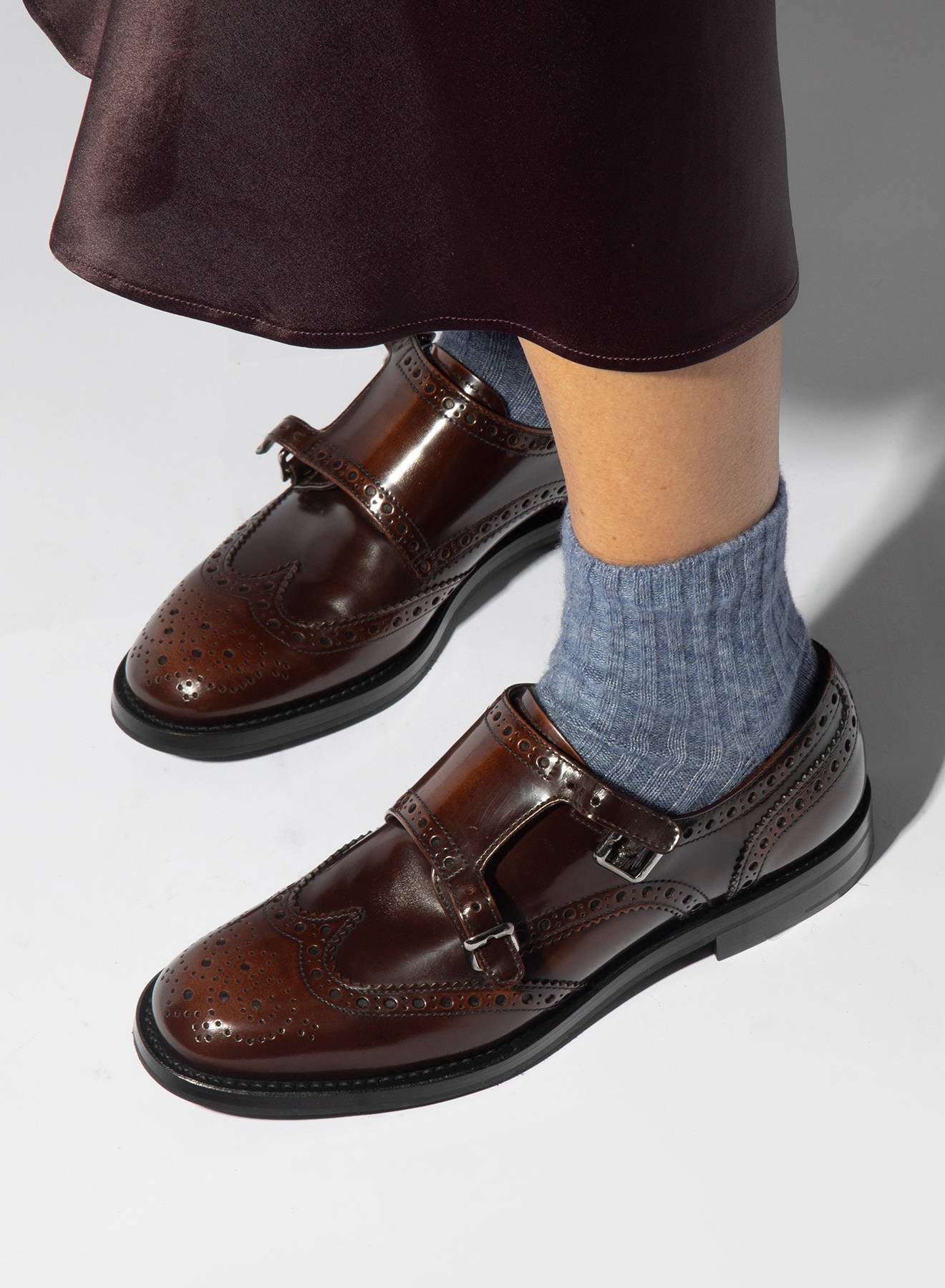 Maria la Rosa WS011UN0203 Socken Hellgrau Cashmere
