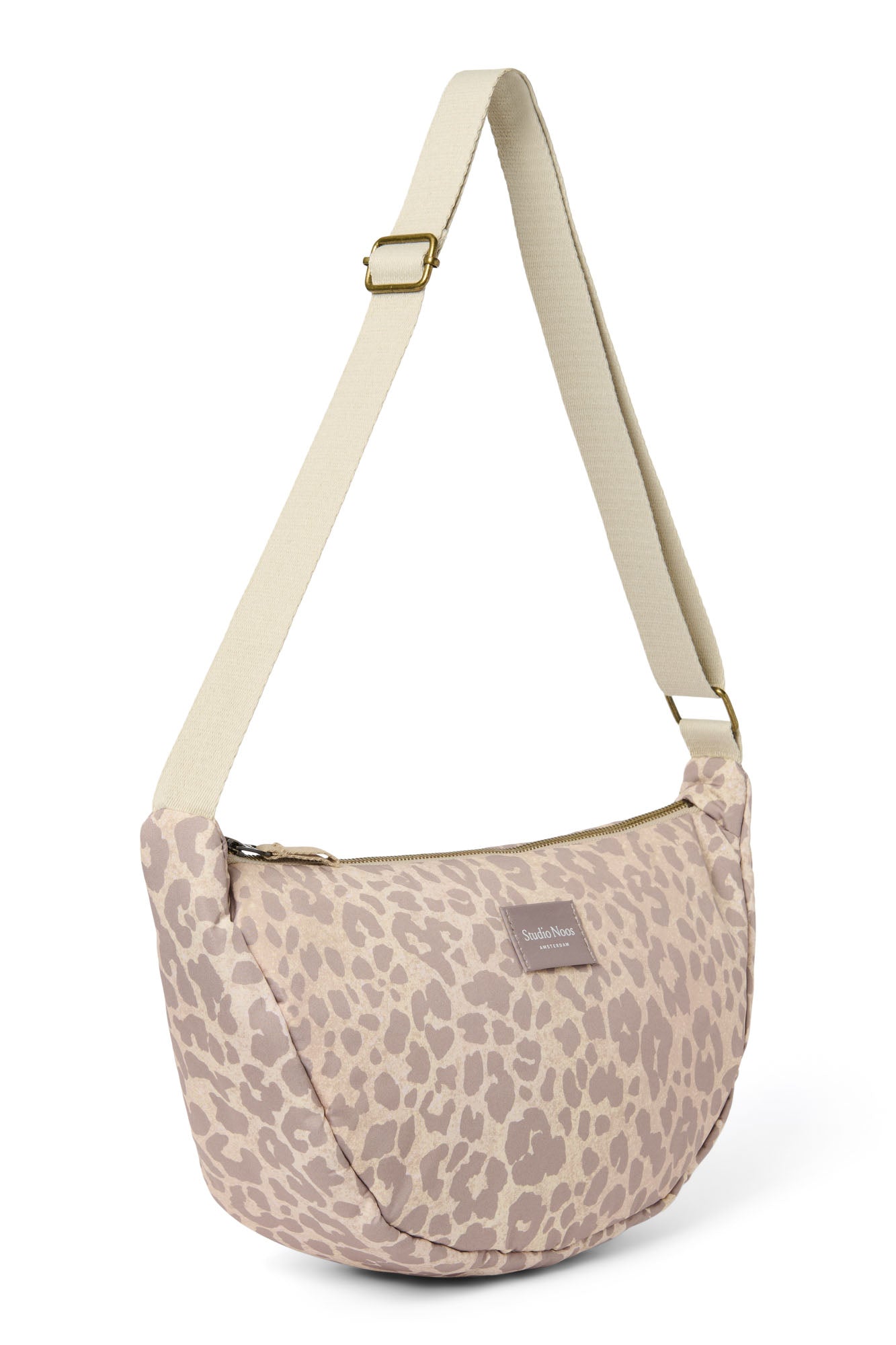 Studio Noos Puffy Adult Fanny Pack Bauchtasche Beige Leopard