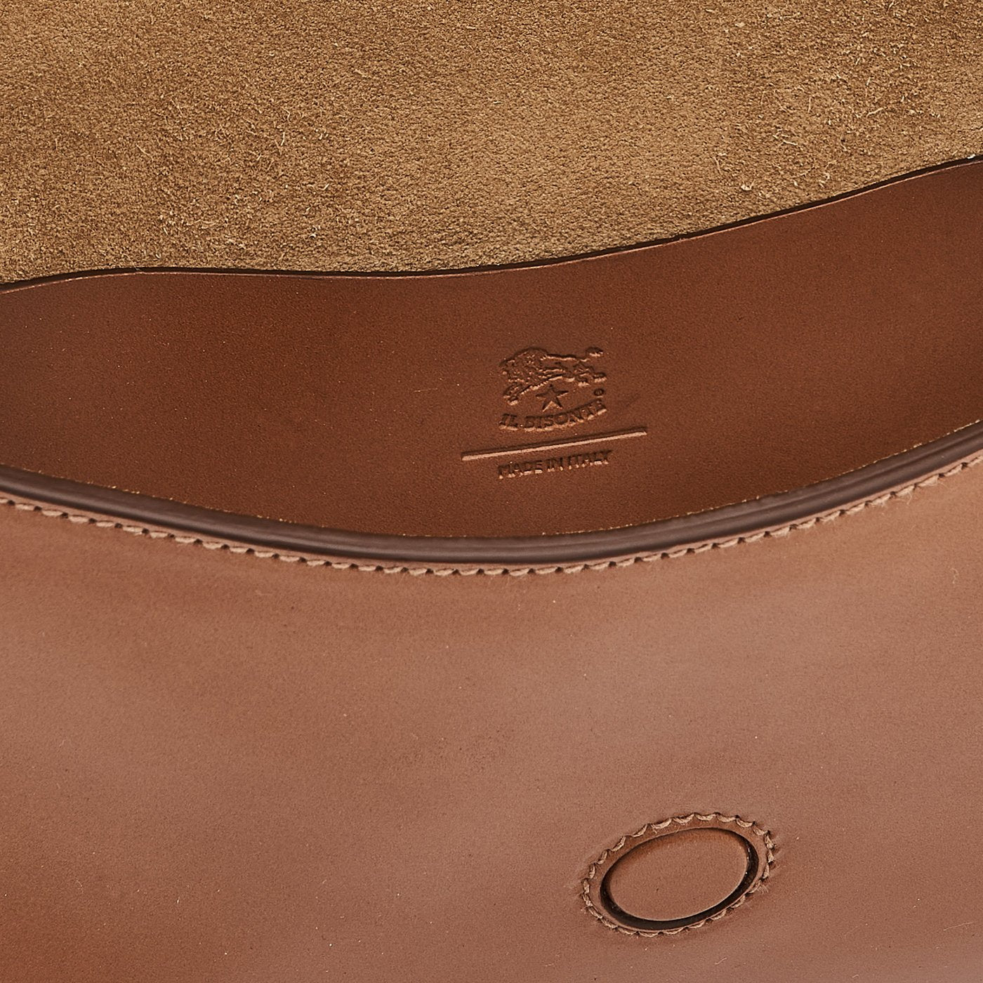 Il Bisonte Consuelo Clutch Vollleder schoko