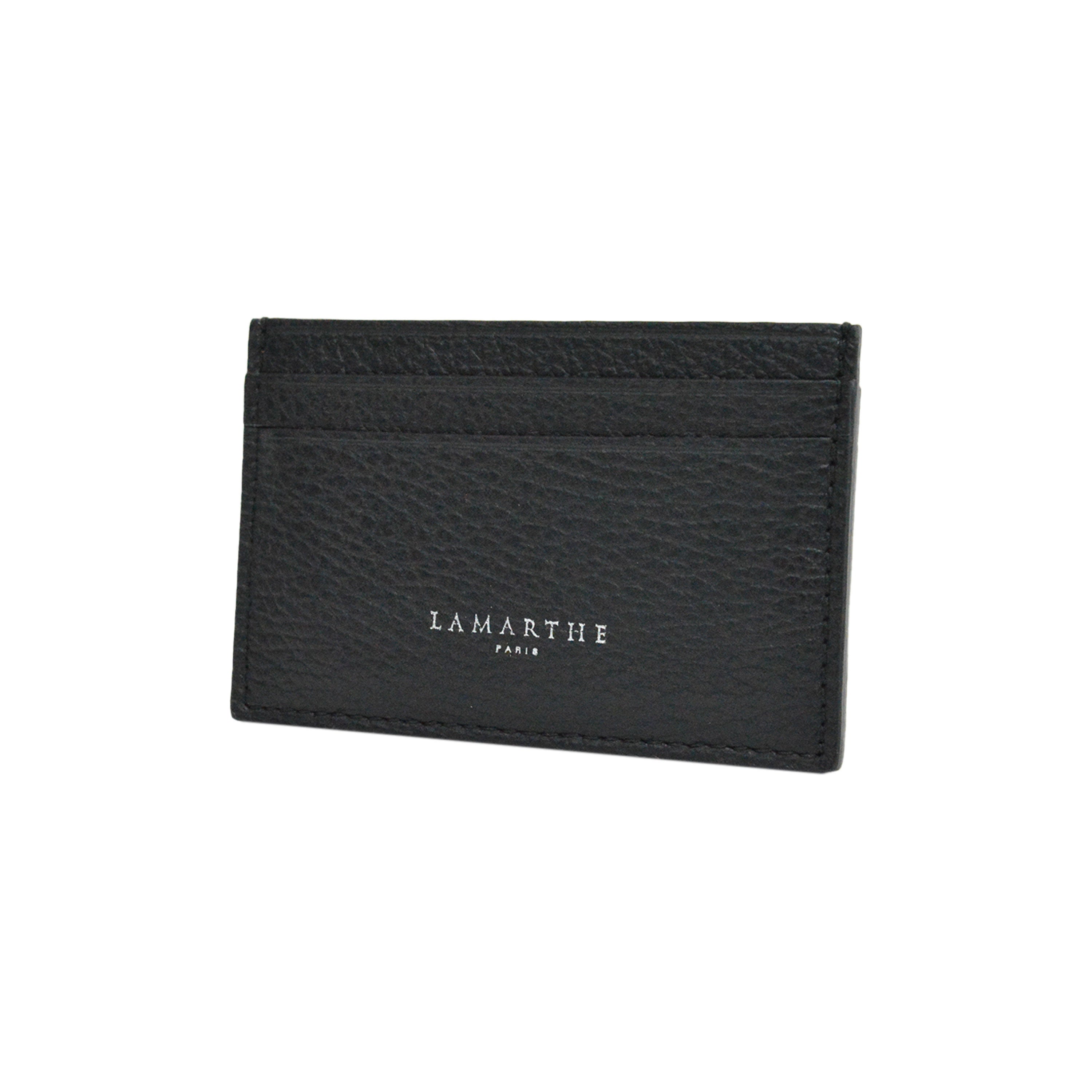 Lamarthe Saphir SPU208 Kartenetui Schwarz Leder