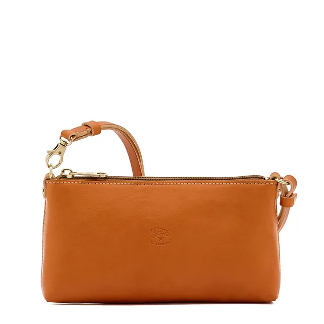 Il Bisonte Salina Schultertasche Caramello Leder