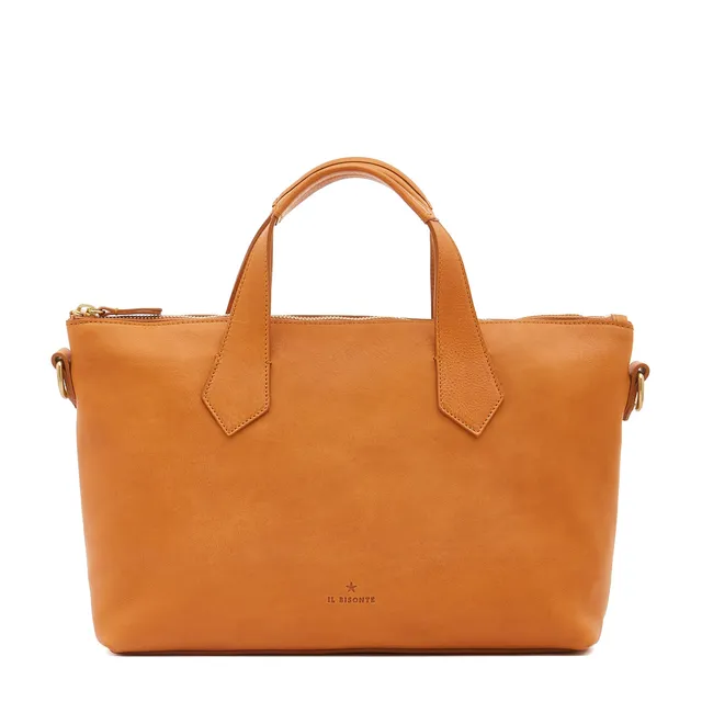 Il Bisonte Le laudi Handtasche naturale Vollleder