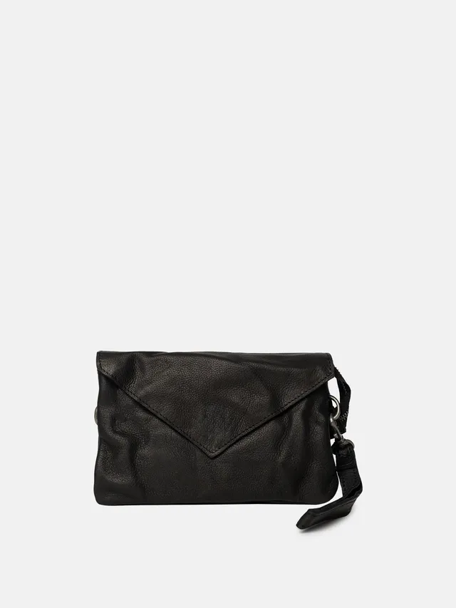 RE:DESIGNED Claire Soft Umhängetasche Schwarz Vollleder
