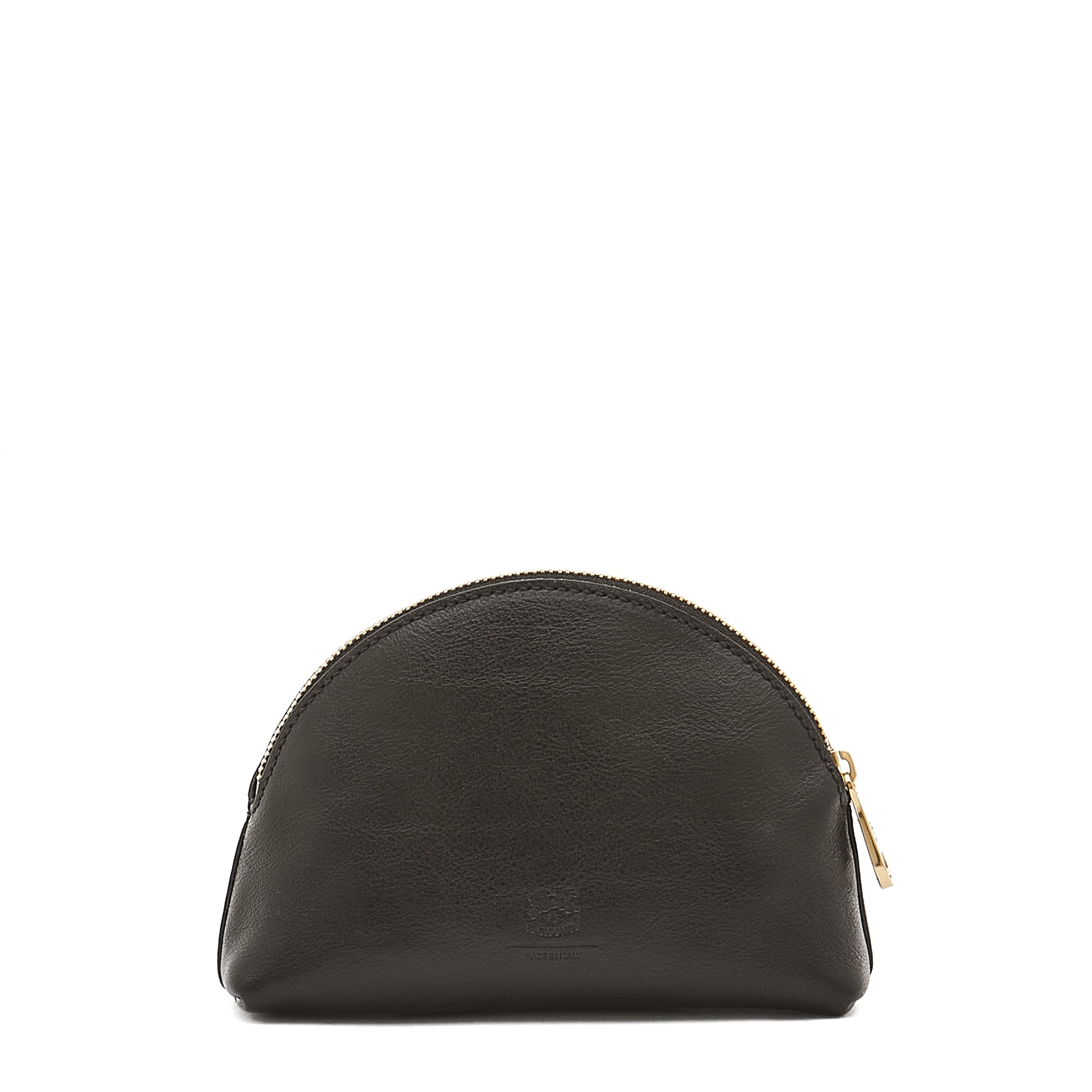 Il Bisonte Bigallo Pouch schwarz Vollleder