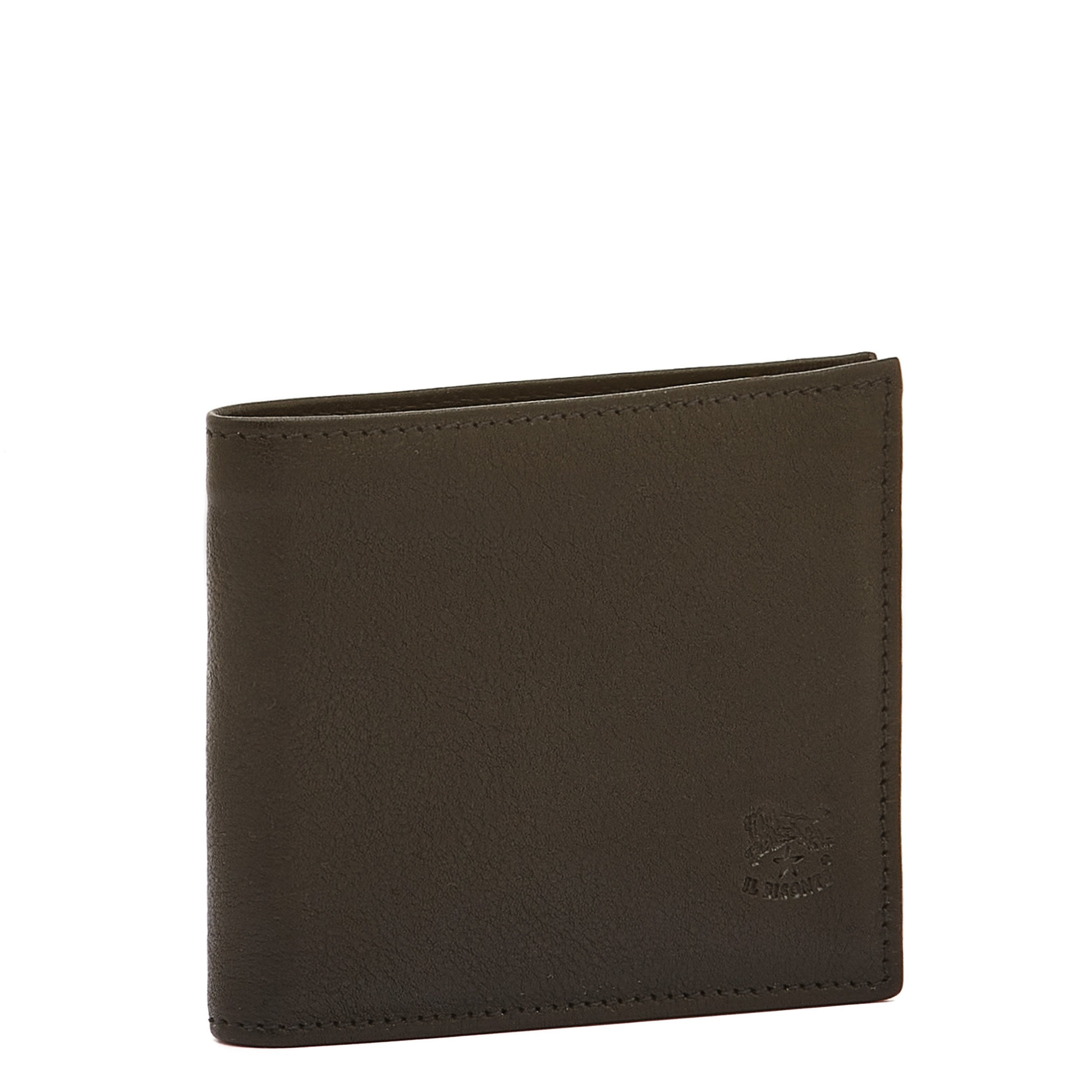 Il Bisonte Geldbörse Herren schwarz Vintage-Leder