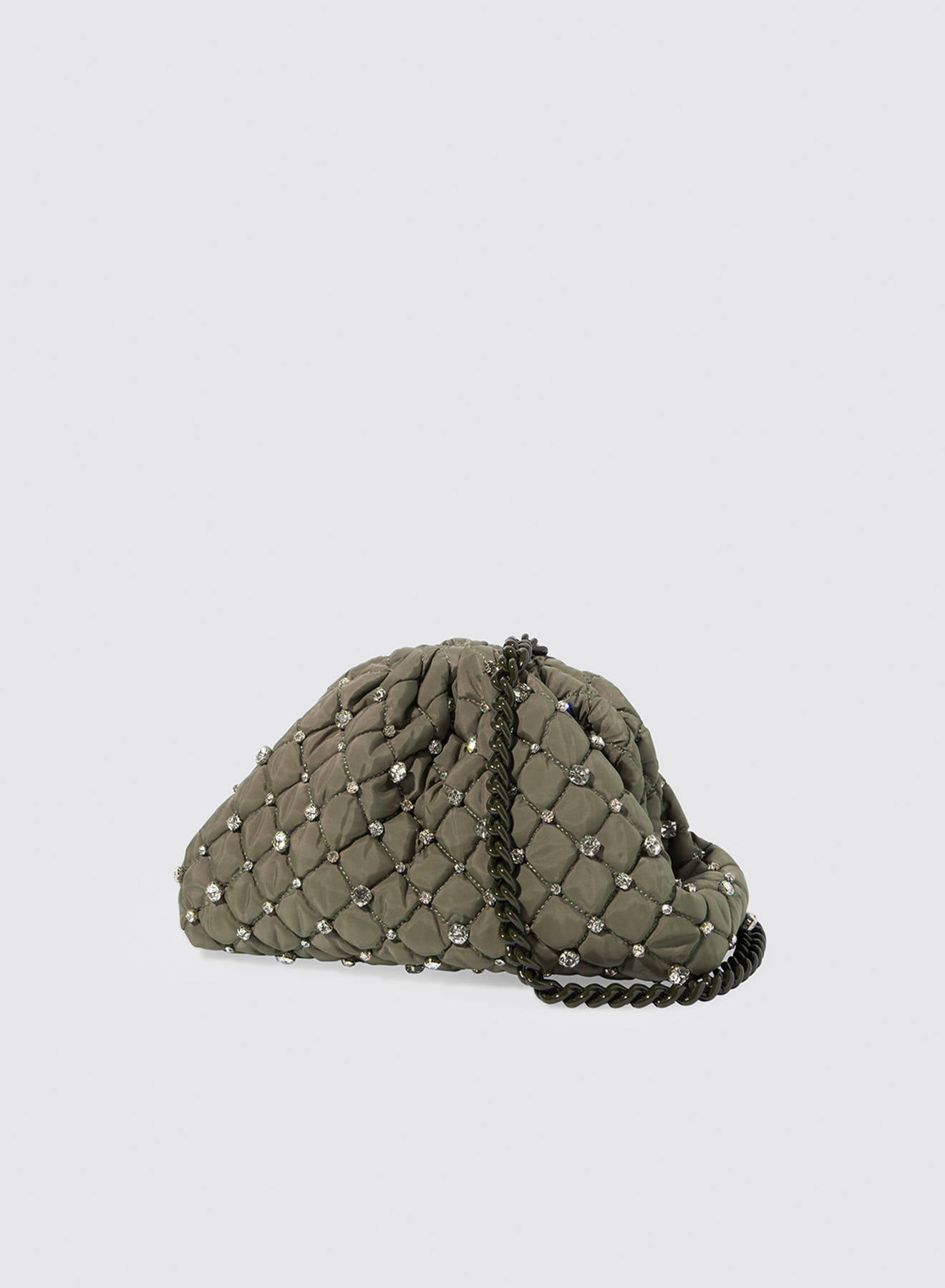 Maria la Rosa Strass Mini Bag Clutch Schwarz Strass