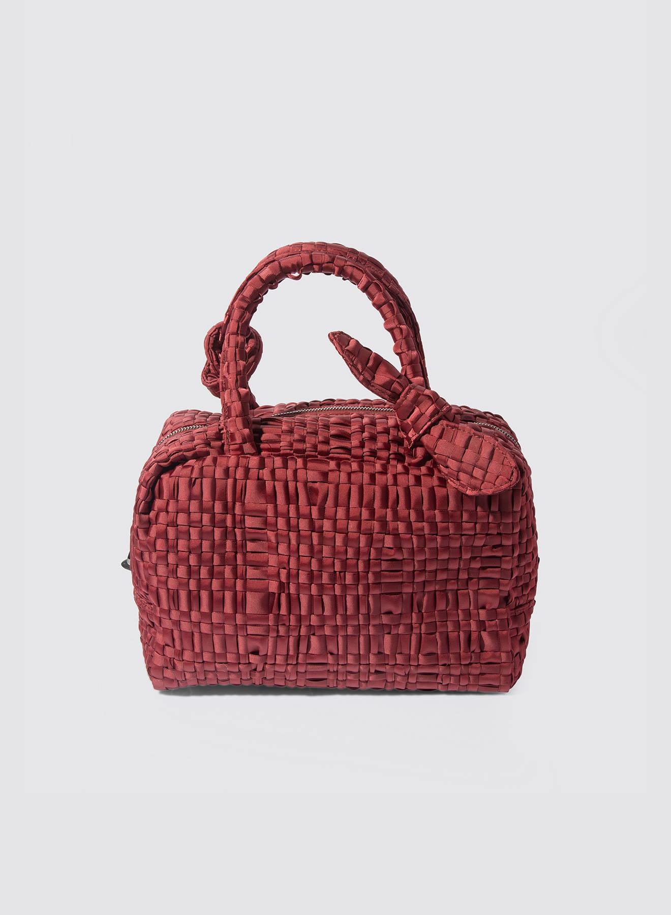 Maria la Rosa Bow Bag Handtasche Salvia Handgewebt