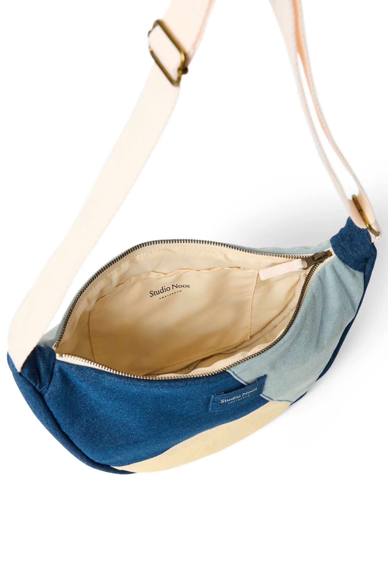 Studio Noos Patchwork Adult Fanny Pack Bauchtasche Denim