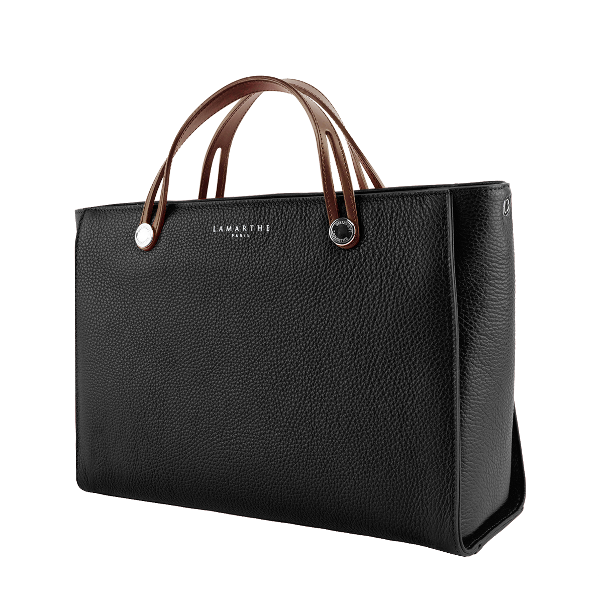 Lamarthe Fidèle Handtasche Schwarz Vollleder
