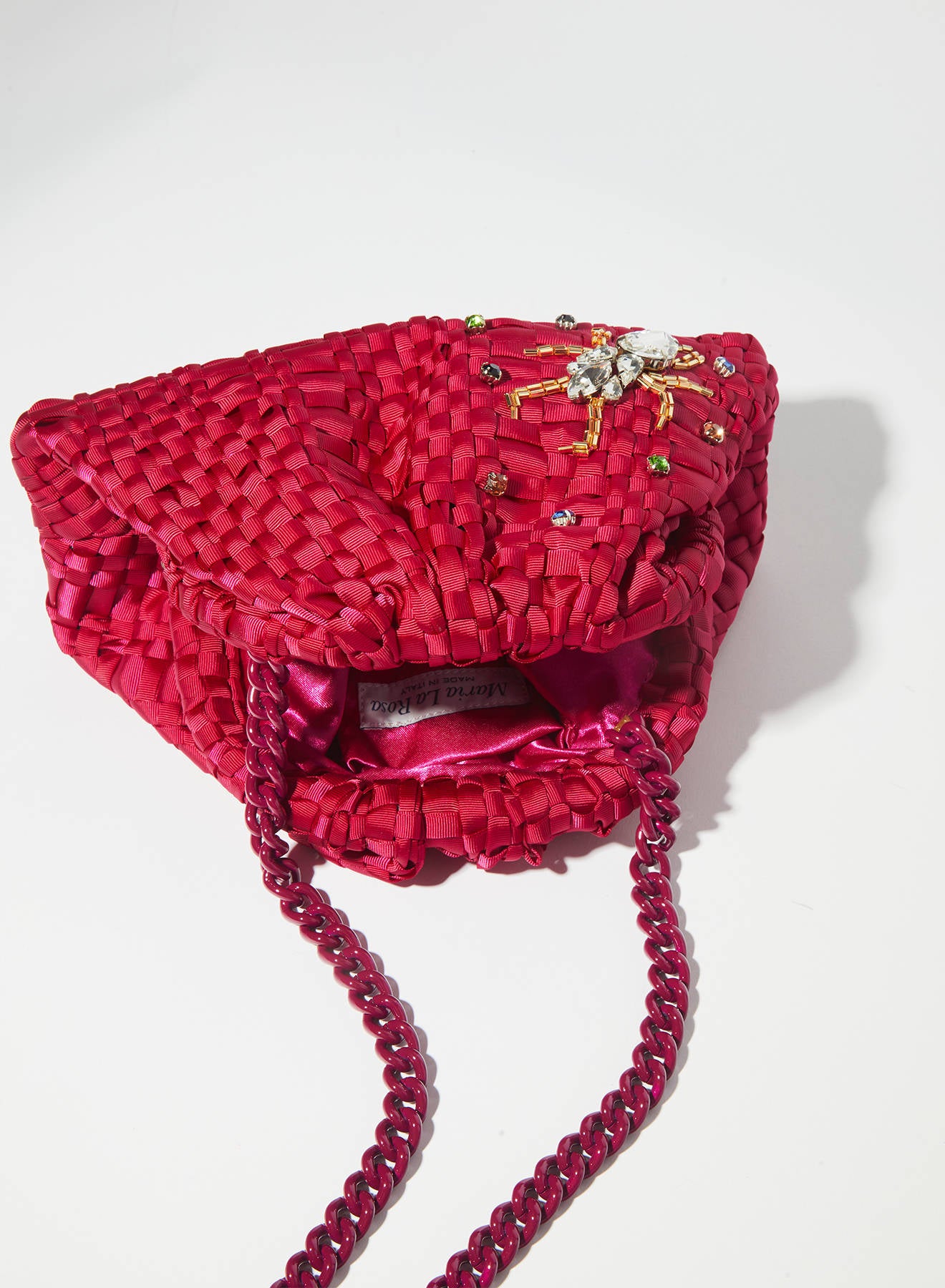 Maria la Rosa Scarabea WBS26.02.1 Mini Clutch Magenta
