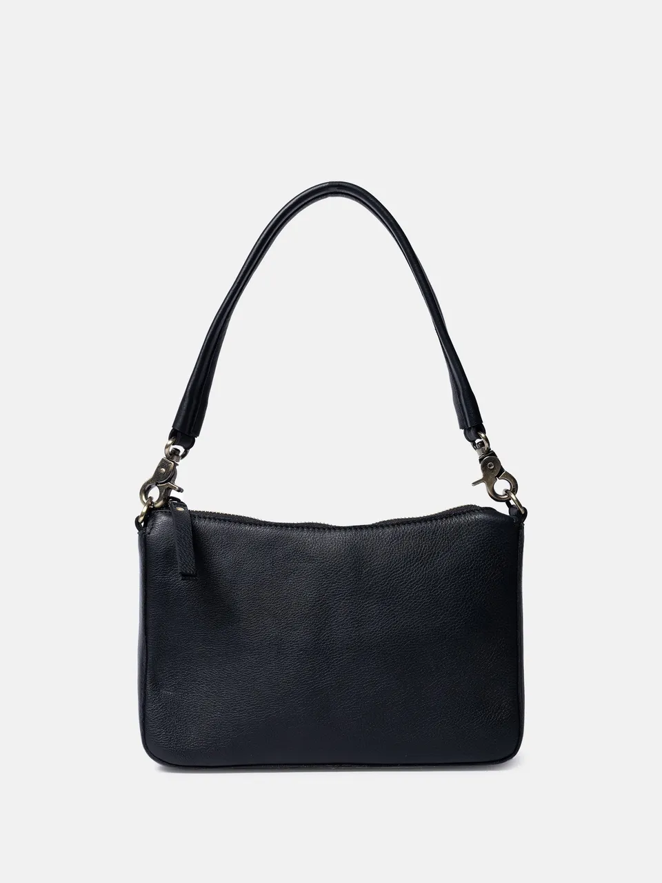 RE:DESIGNED Nada Umhängetasche Schwarz Vollleder klein