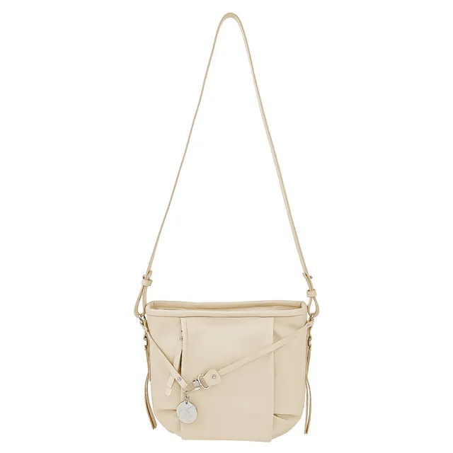 Lamarthe Cult Umhängetasche Beige Rindsleder
