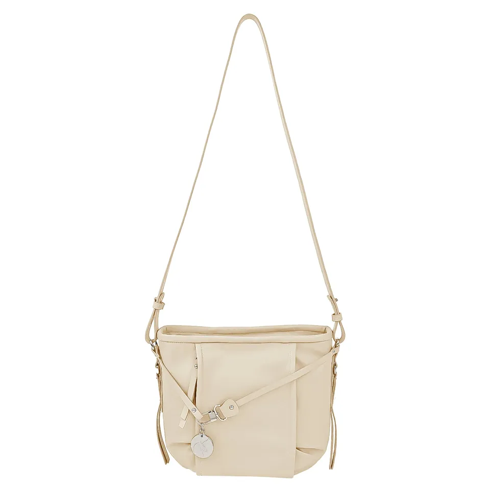 Lamarthe Cult Umhängetasche Beige Rindsleder