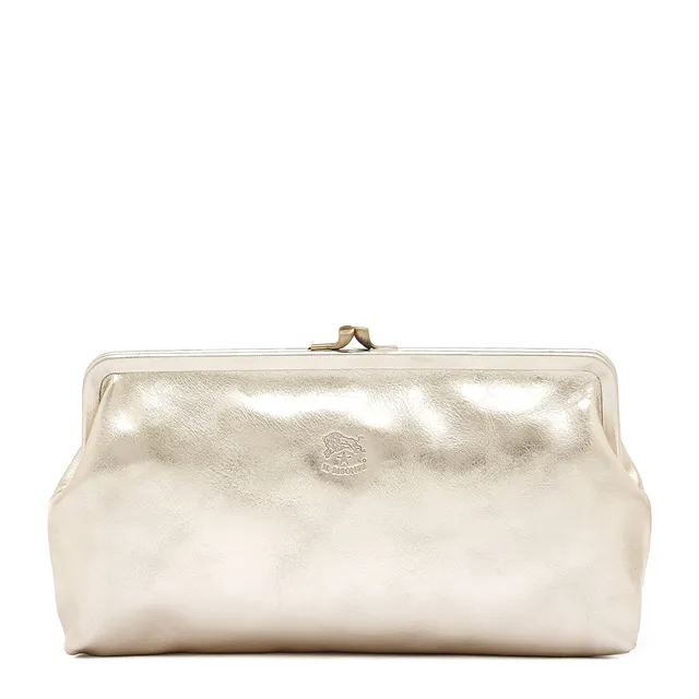 Il Bisonte Manuela Pochette Platino Vollleder