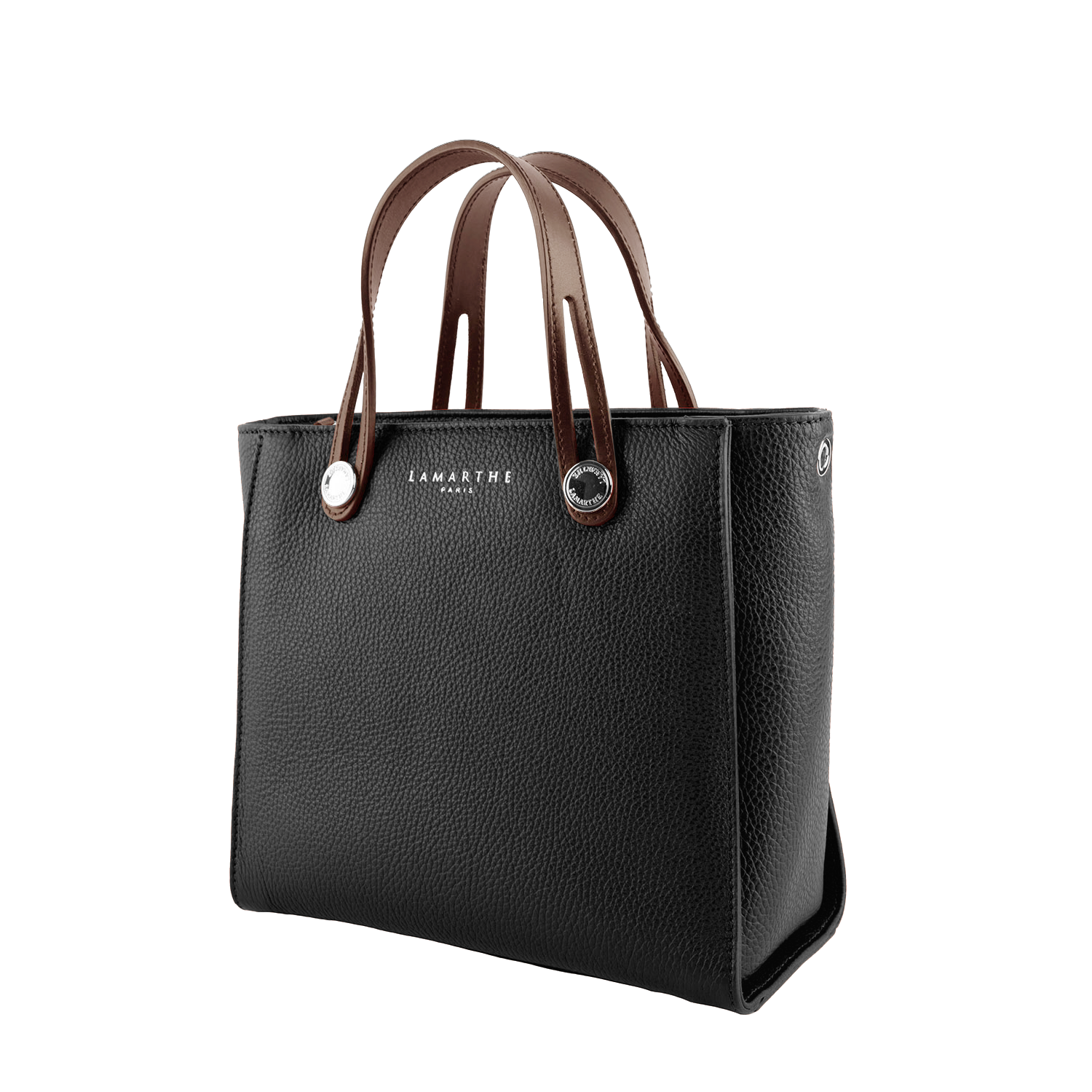 Lamarthe Fidèle Handtasche Schwarz Vollleder