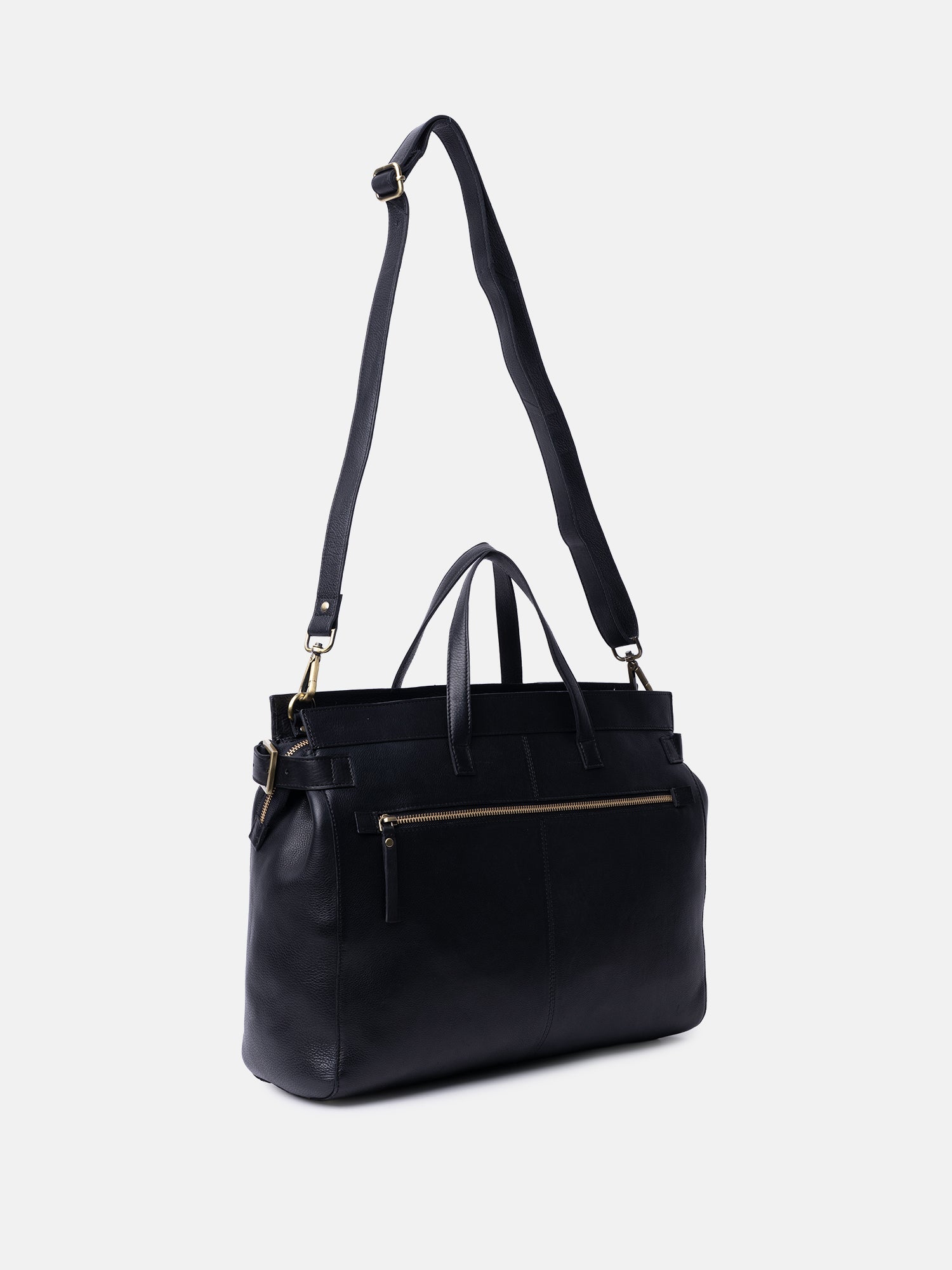 RE:DESIGNED Siri Big Handtasche Schwarz Vollleder