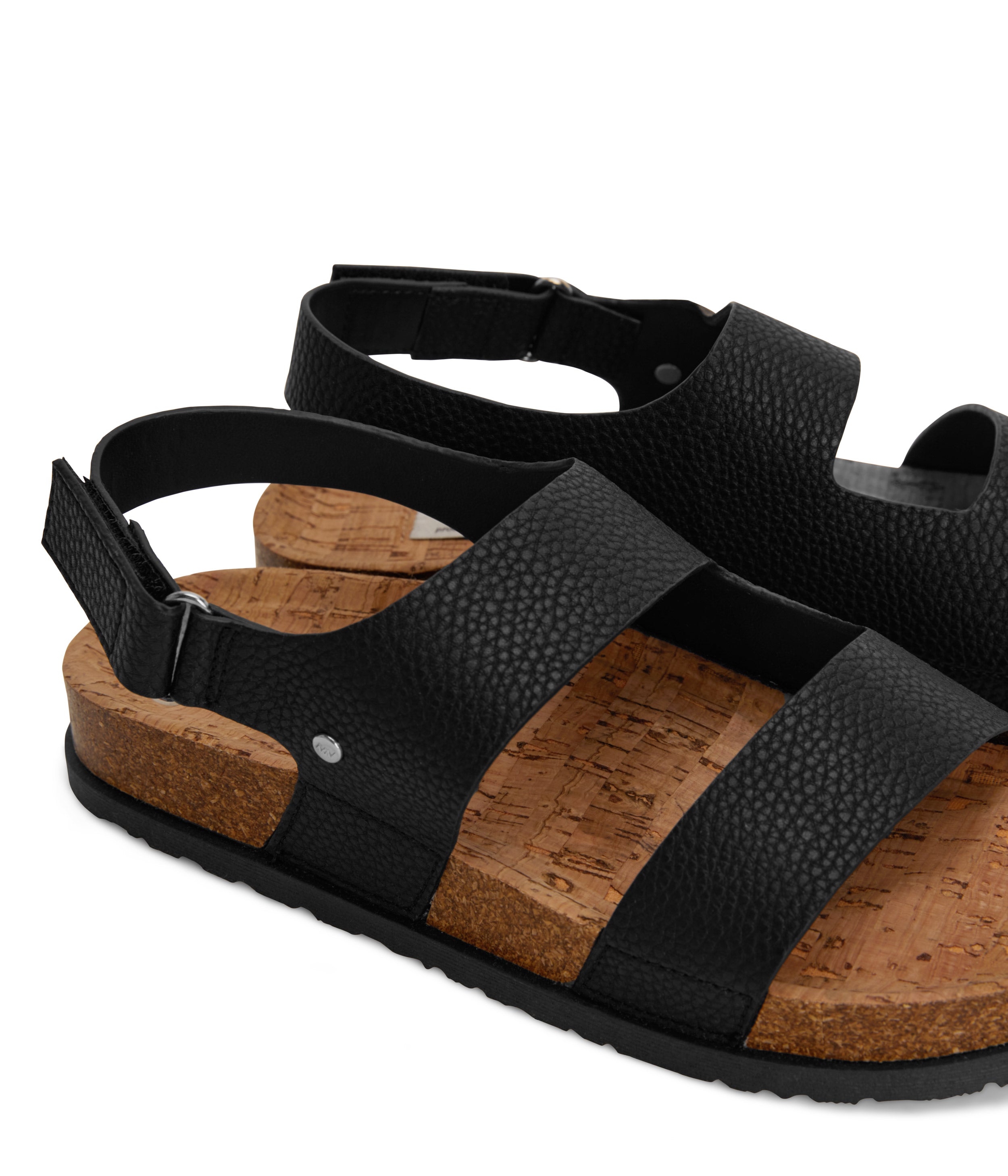 Matt & Nat Idly Sandale Schwarz 38 Klett vegan